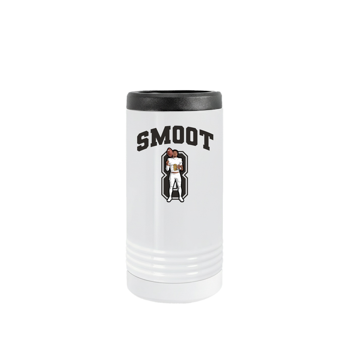 Slim Beverage Holder — Number in White
