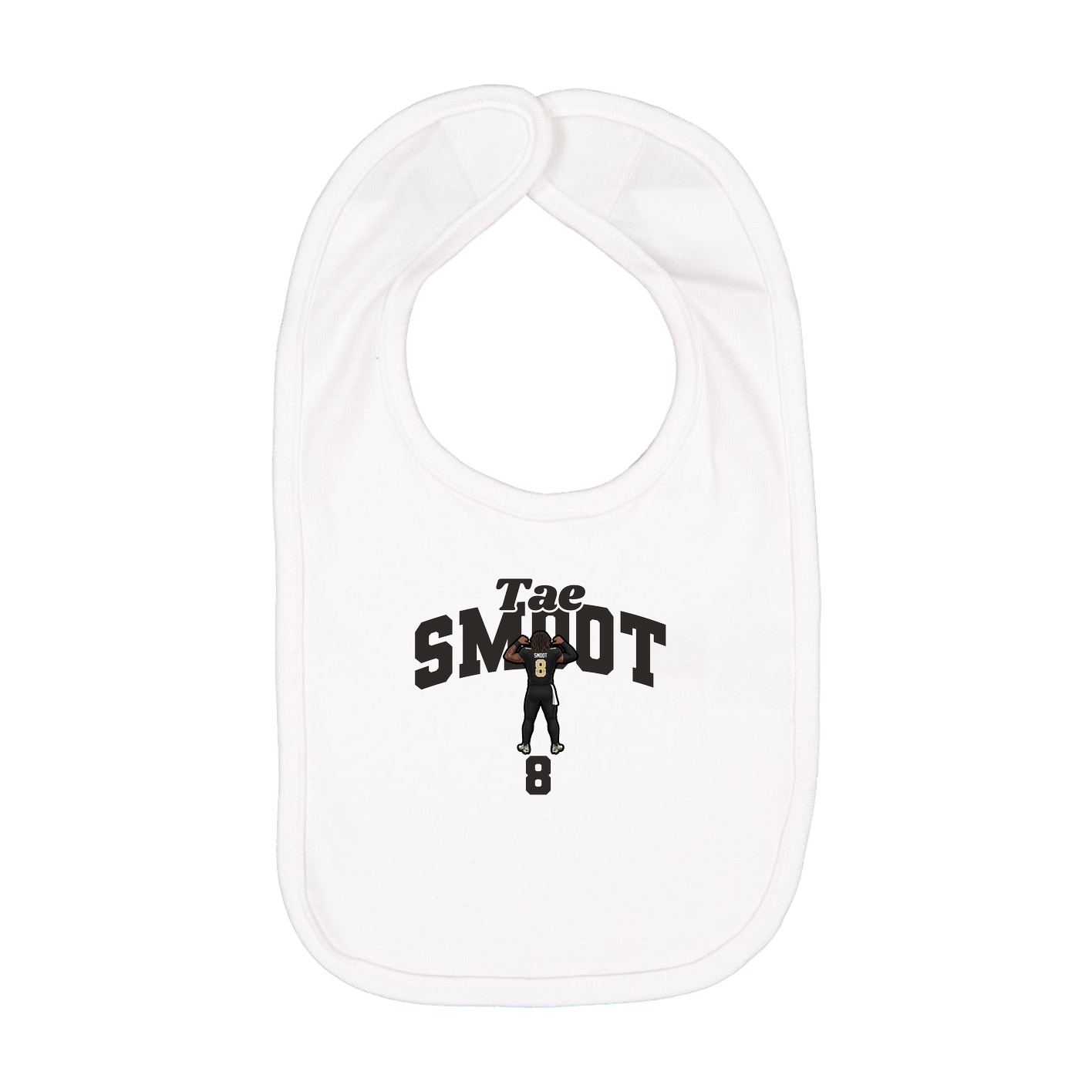 Infant Bib — Signature Arch in White
