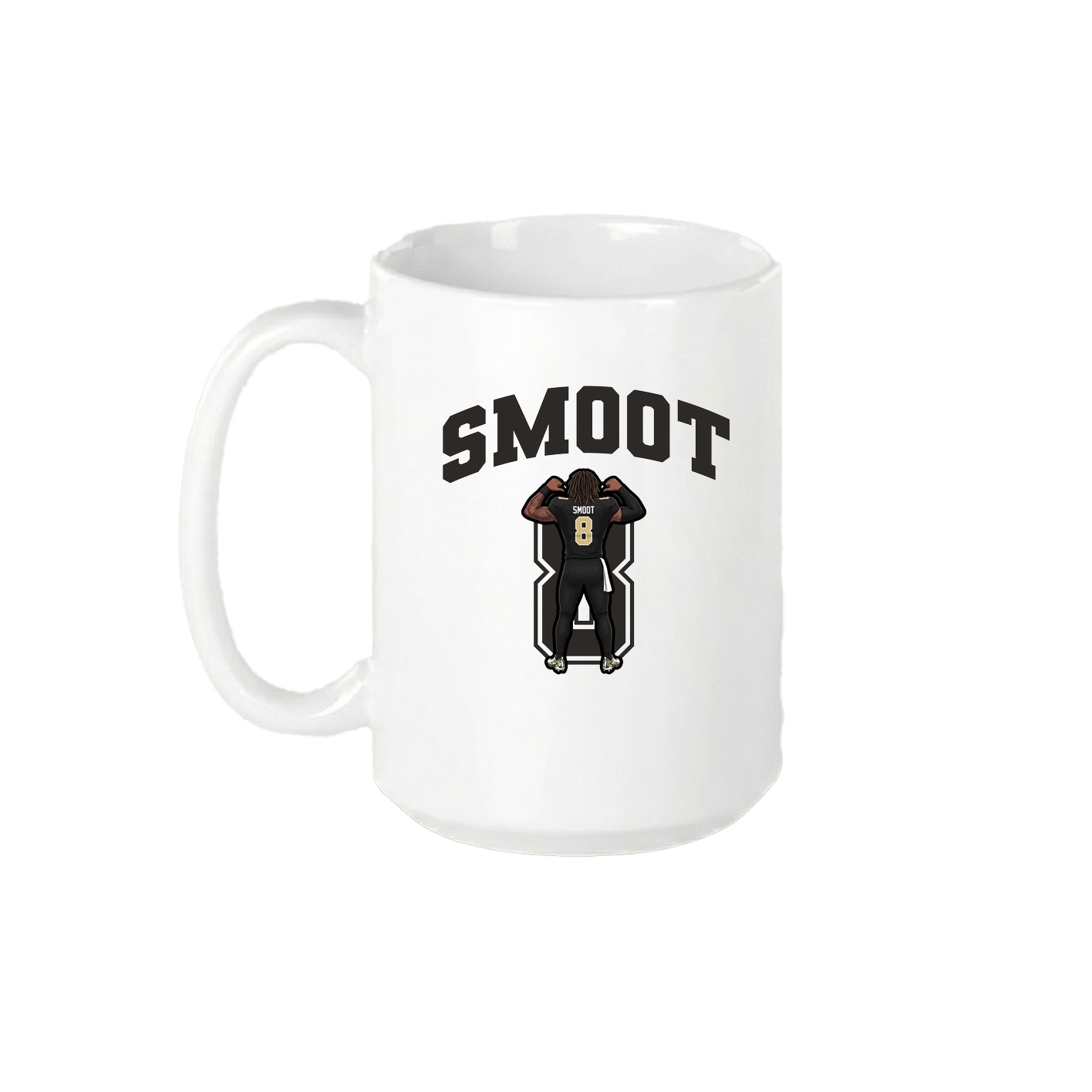 15oz Coffee Mug — Number in White