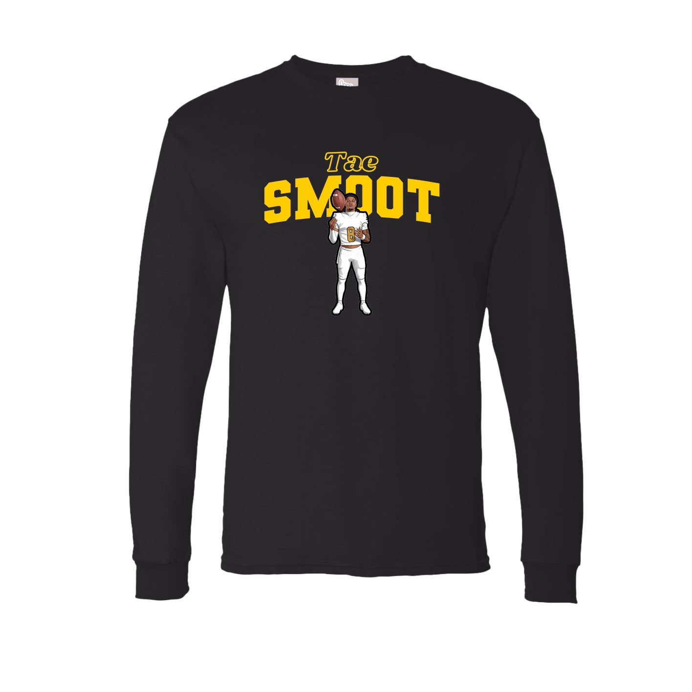 Long Sleeve Tee — Name Arch in Black