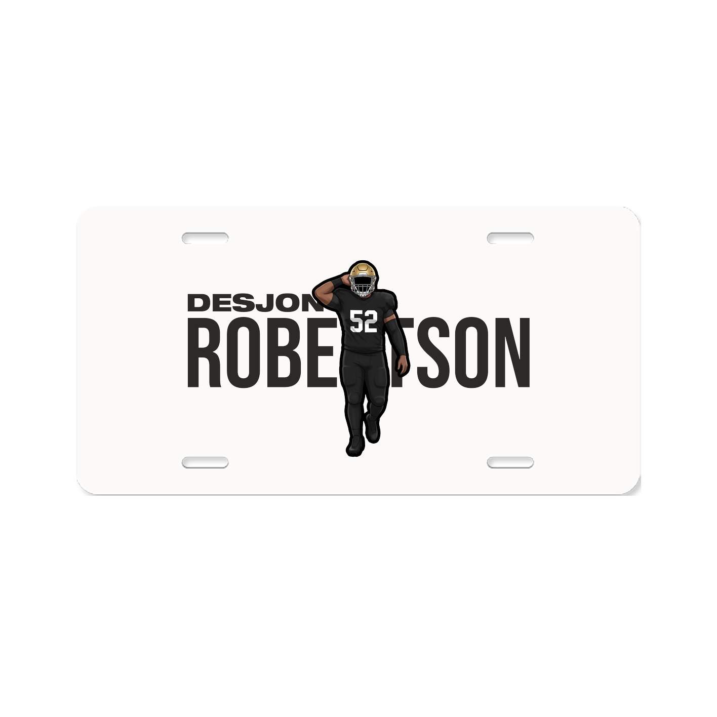 License Plate — Player Name in Classic