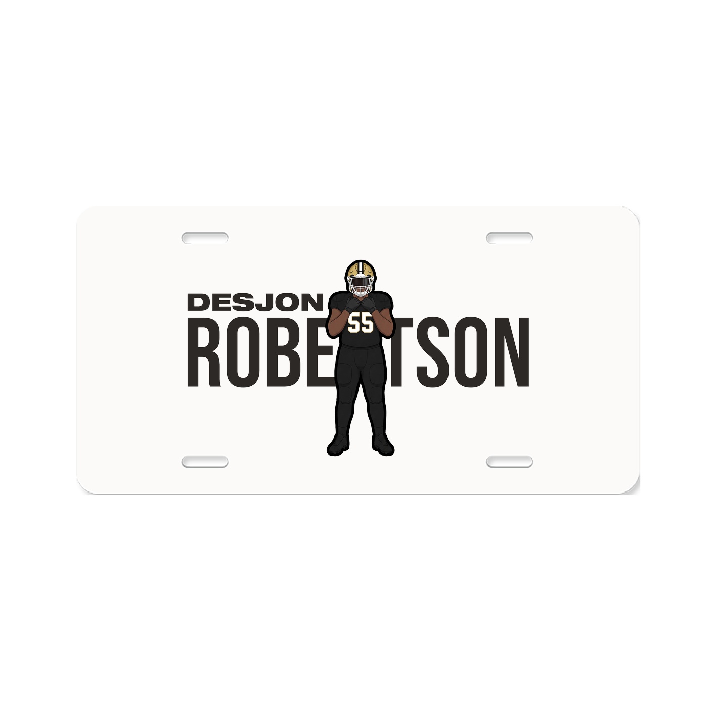 License Plate — Player Name in Classic