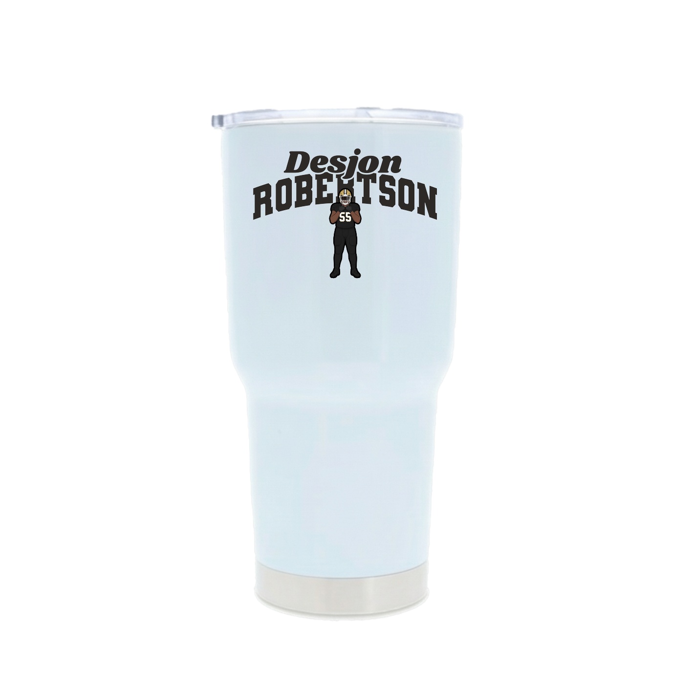 30oz Stainless Steel Tumbler — Signature Arch in White