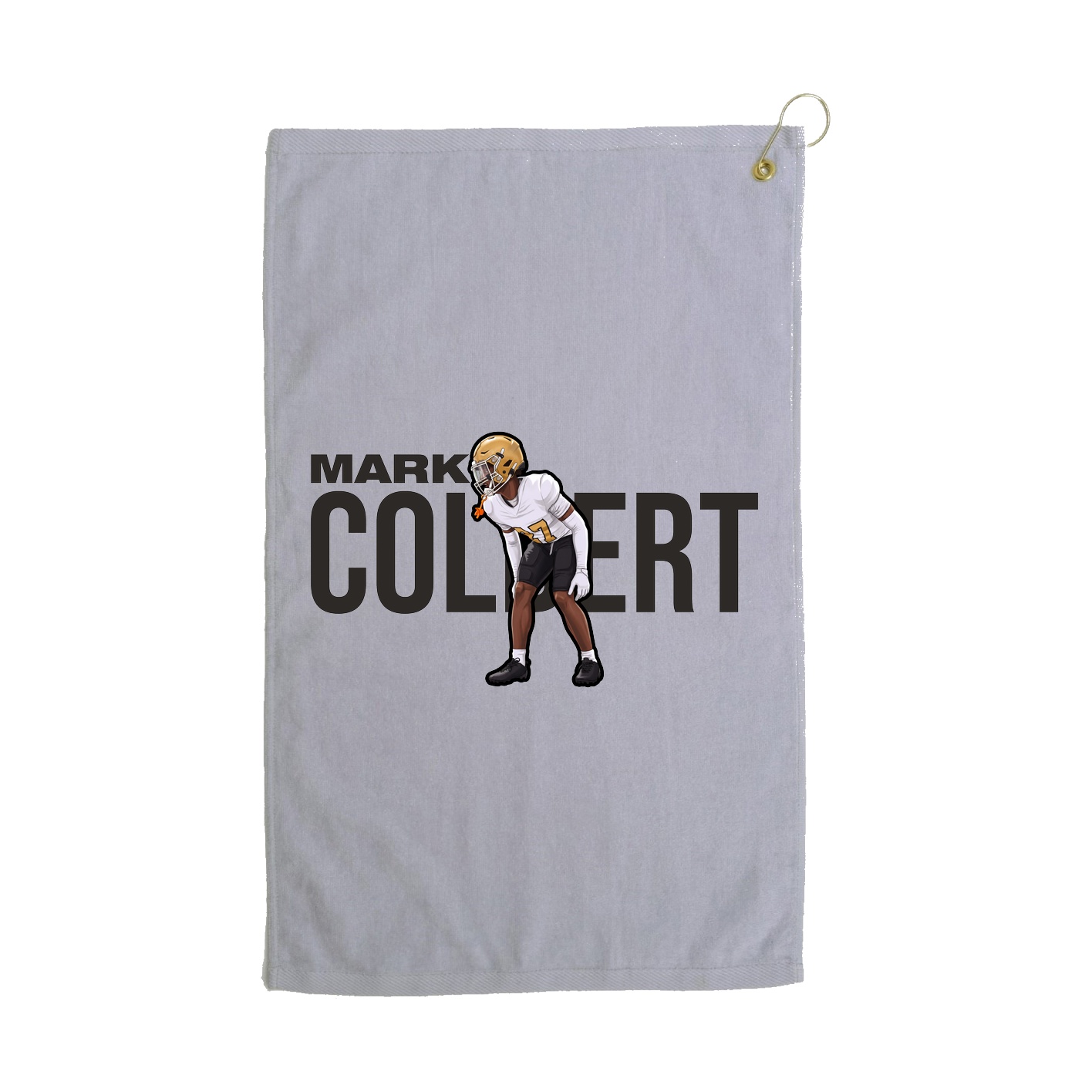 Golf Towel — Player Name in Grey