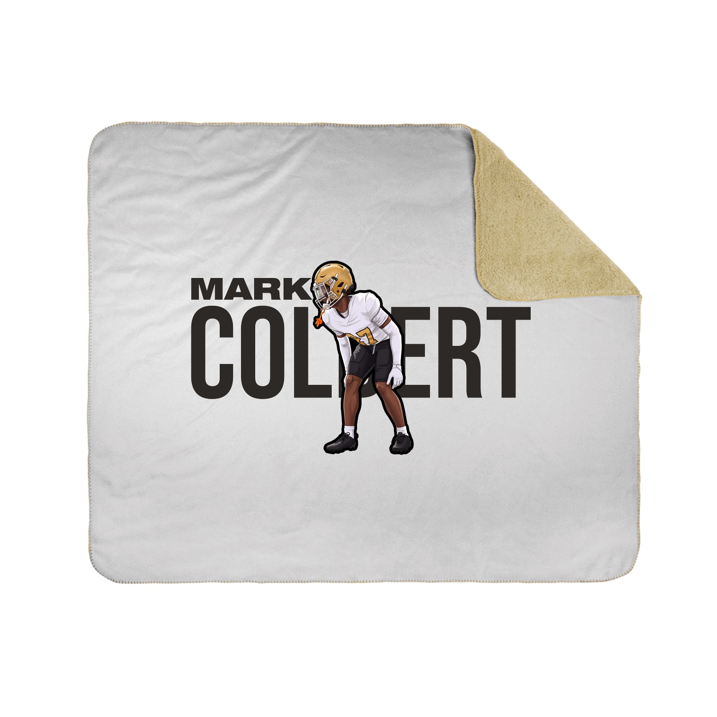 Throw Blanket — Player Name in White