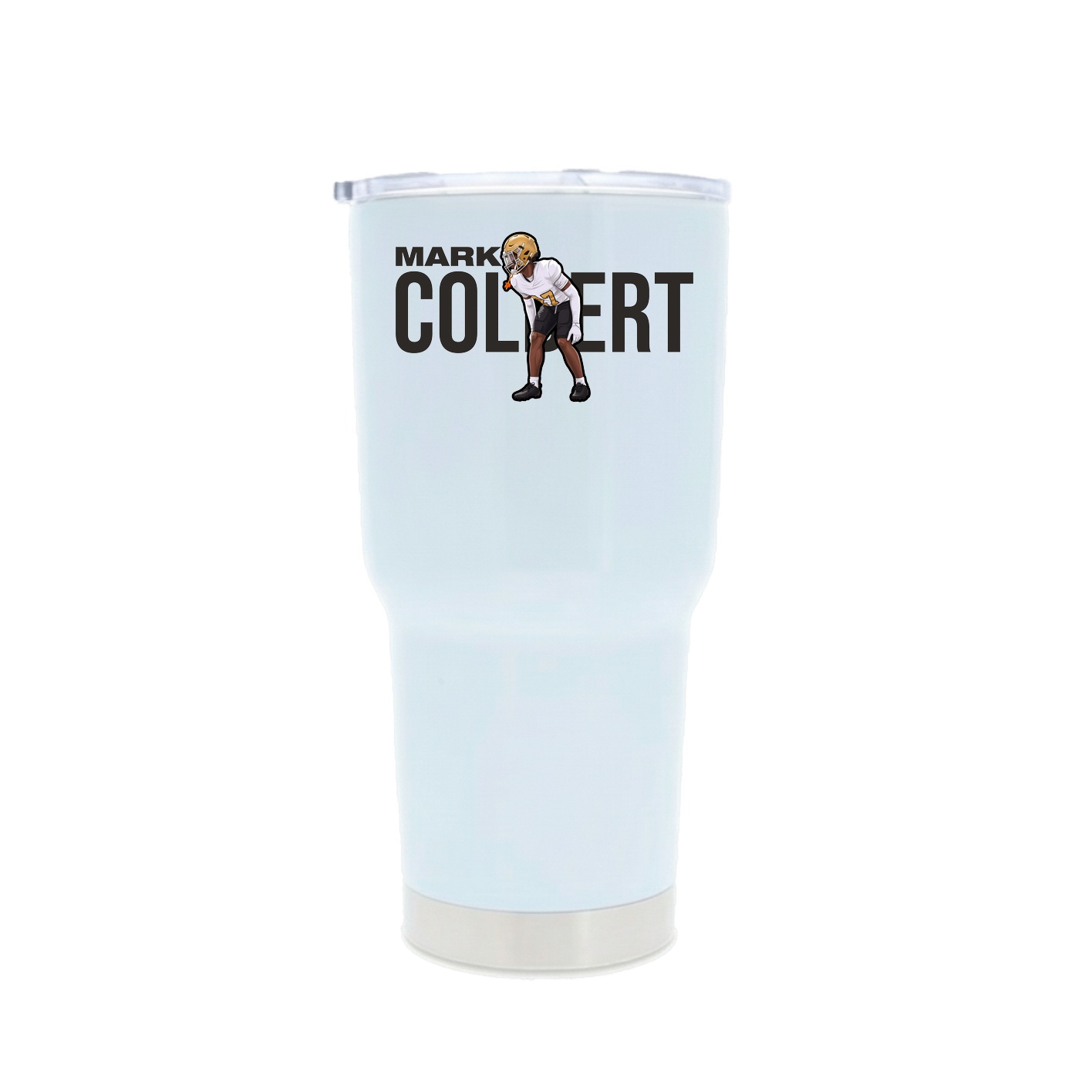 30oz Stainless Steel Tumbler — Player Name in White