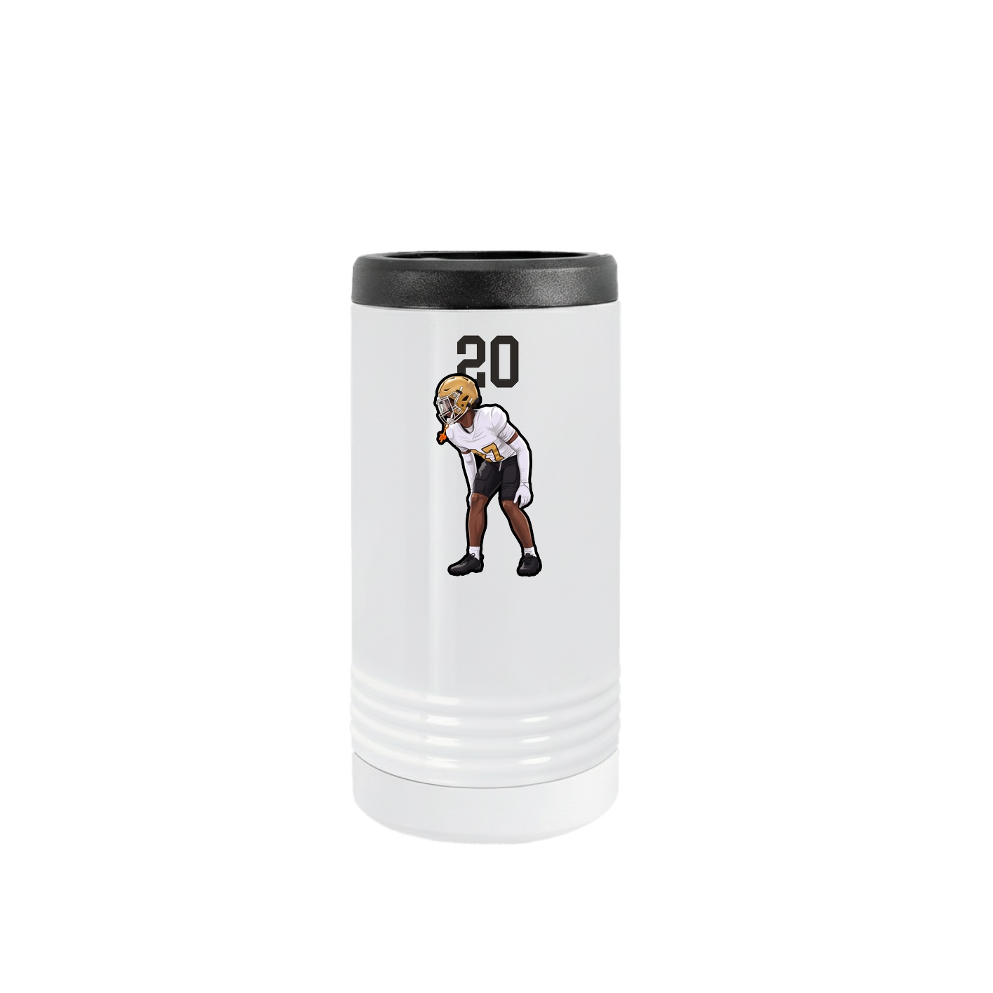 Slim Beverage Holder — Number Top in White