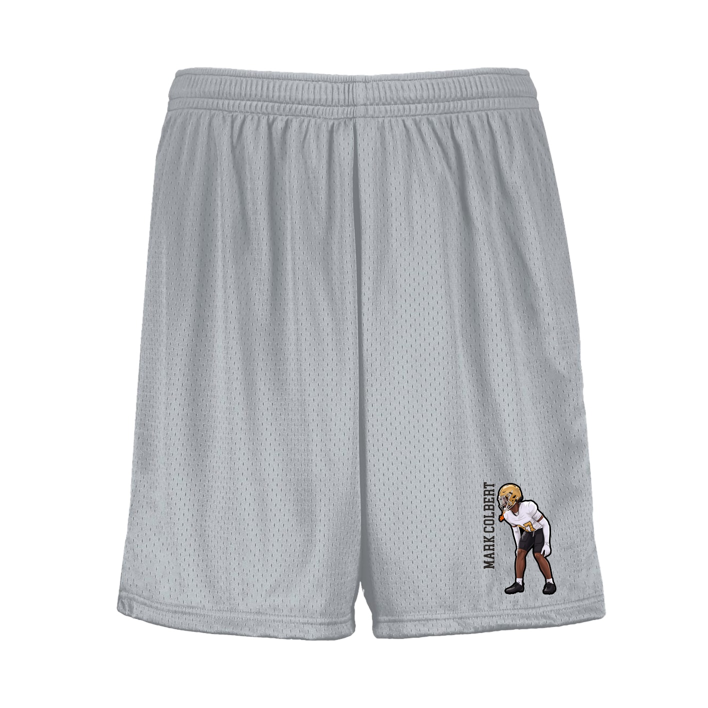Shorts — Name Vertical in Silver
