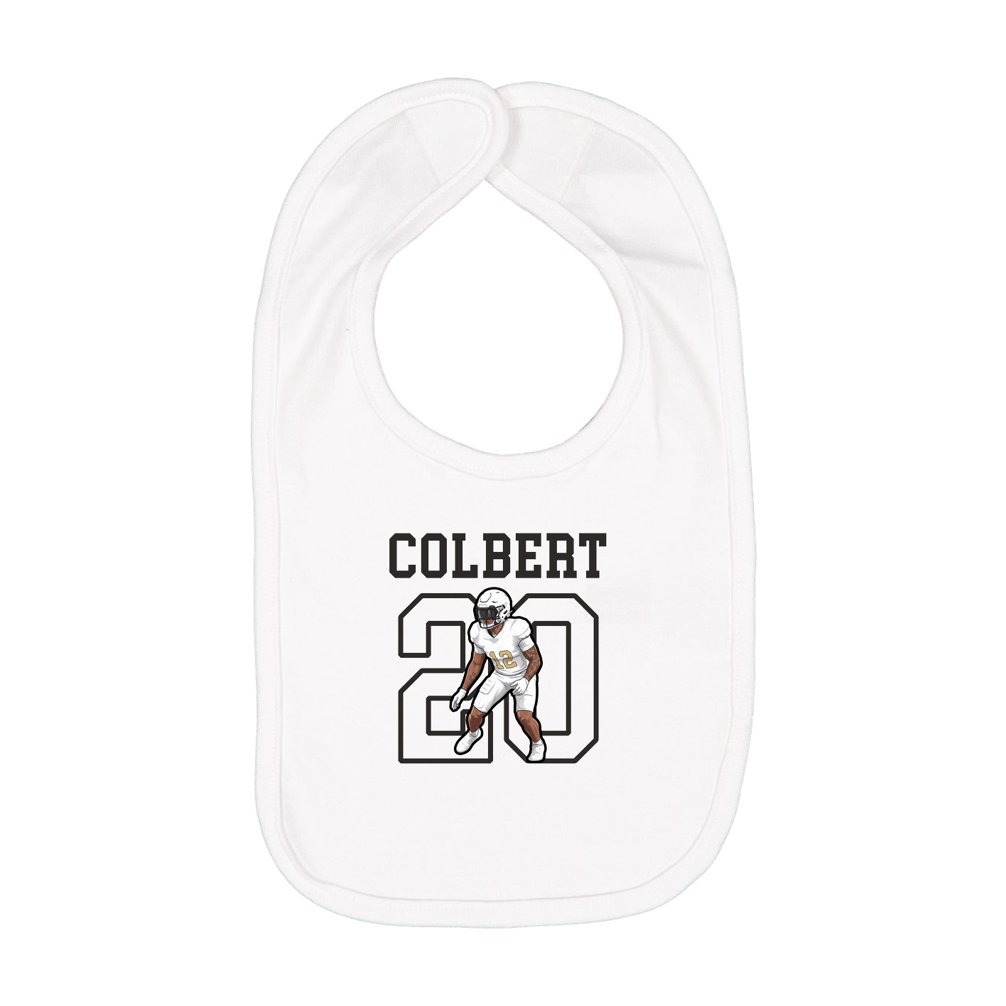 Infant Bib — Shirsey in White