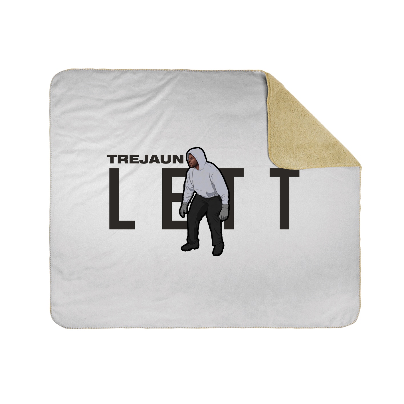 Throw Blanket — Player Name in White