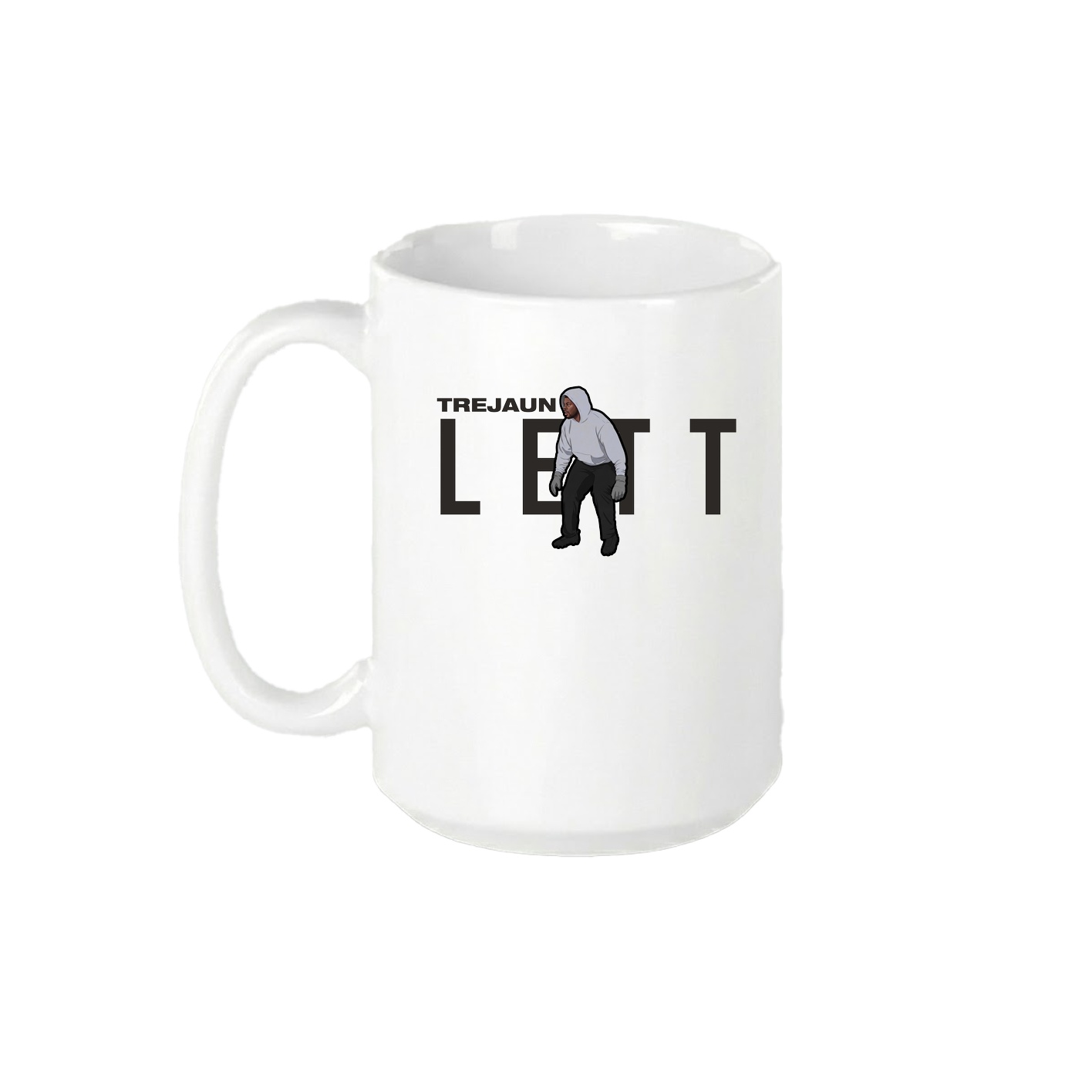 15oz Coffee Mug — Player Name in White