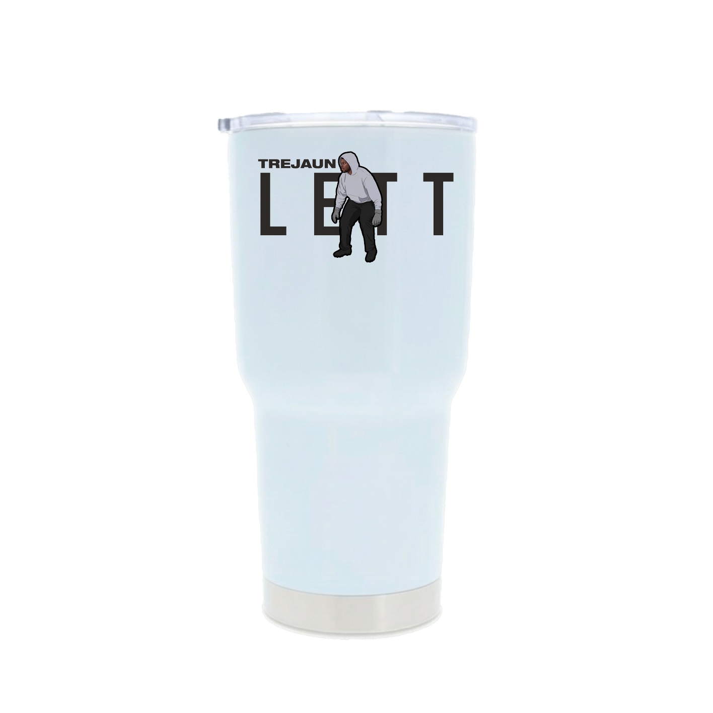 30oz Stainless Steel Tumbler — Player Name in White