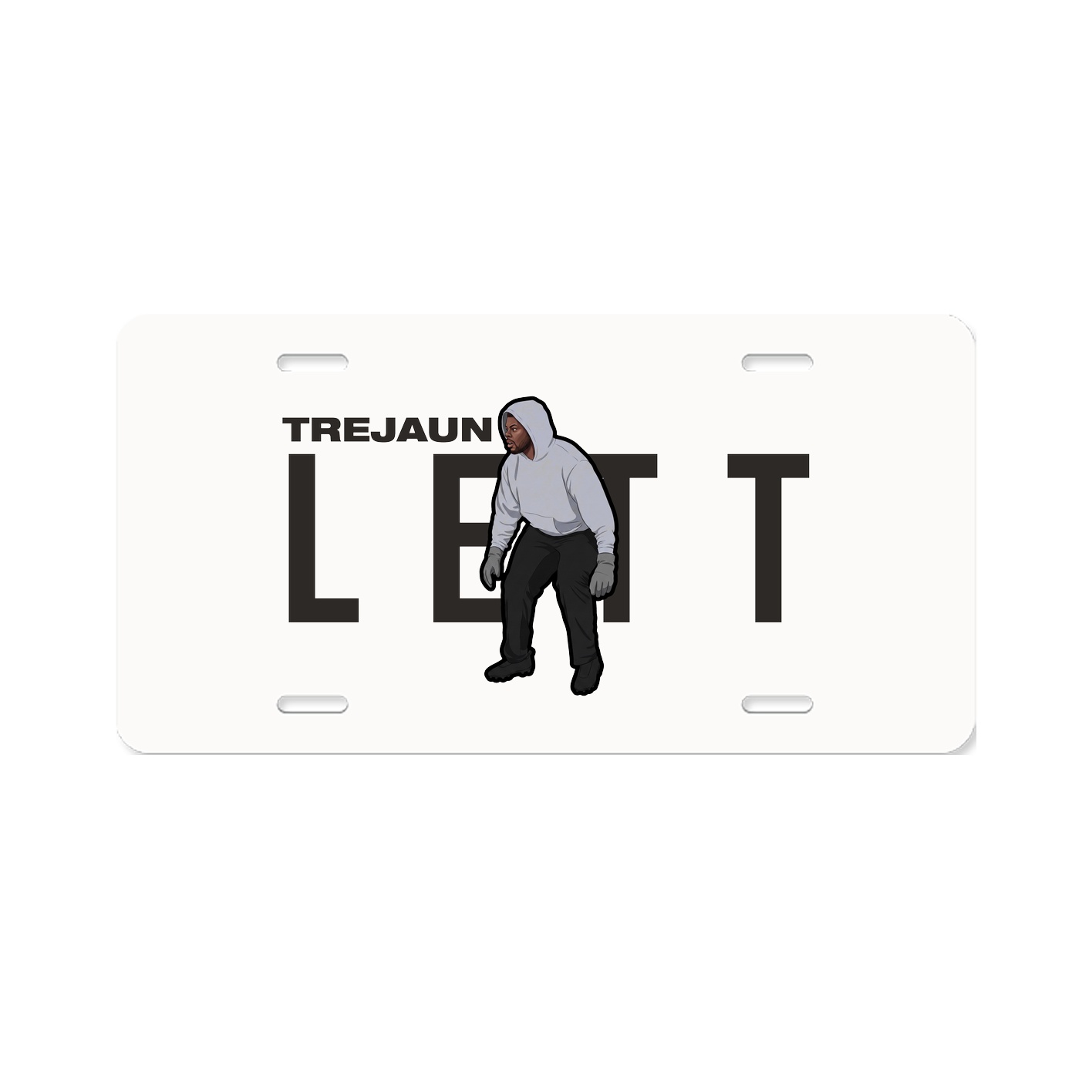 License Plate — Player Name in Classic