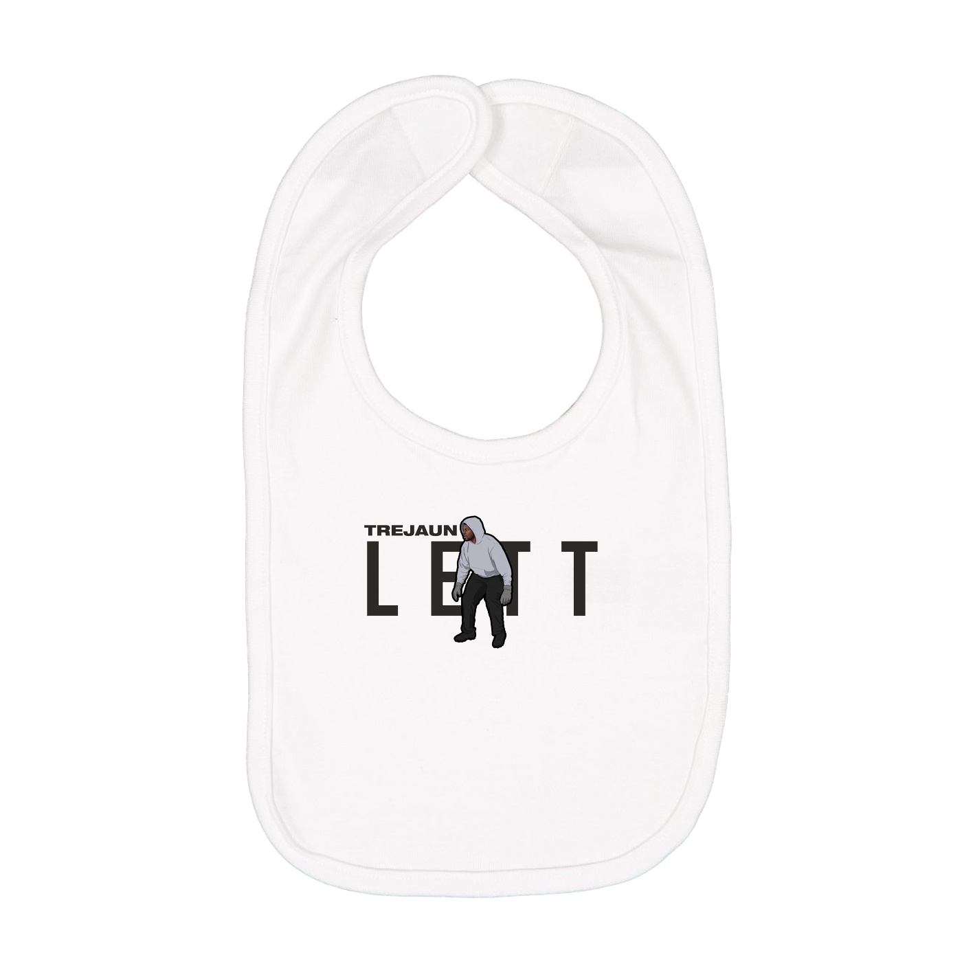 Infant Bib — Player Name in White