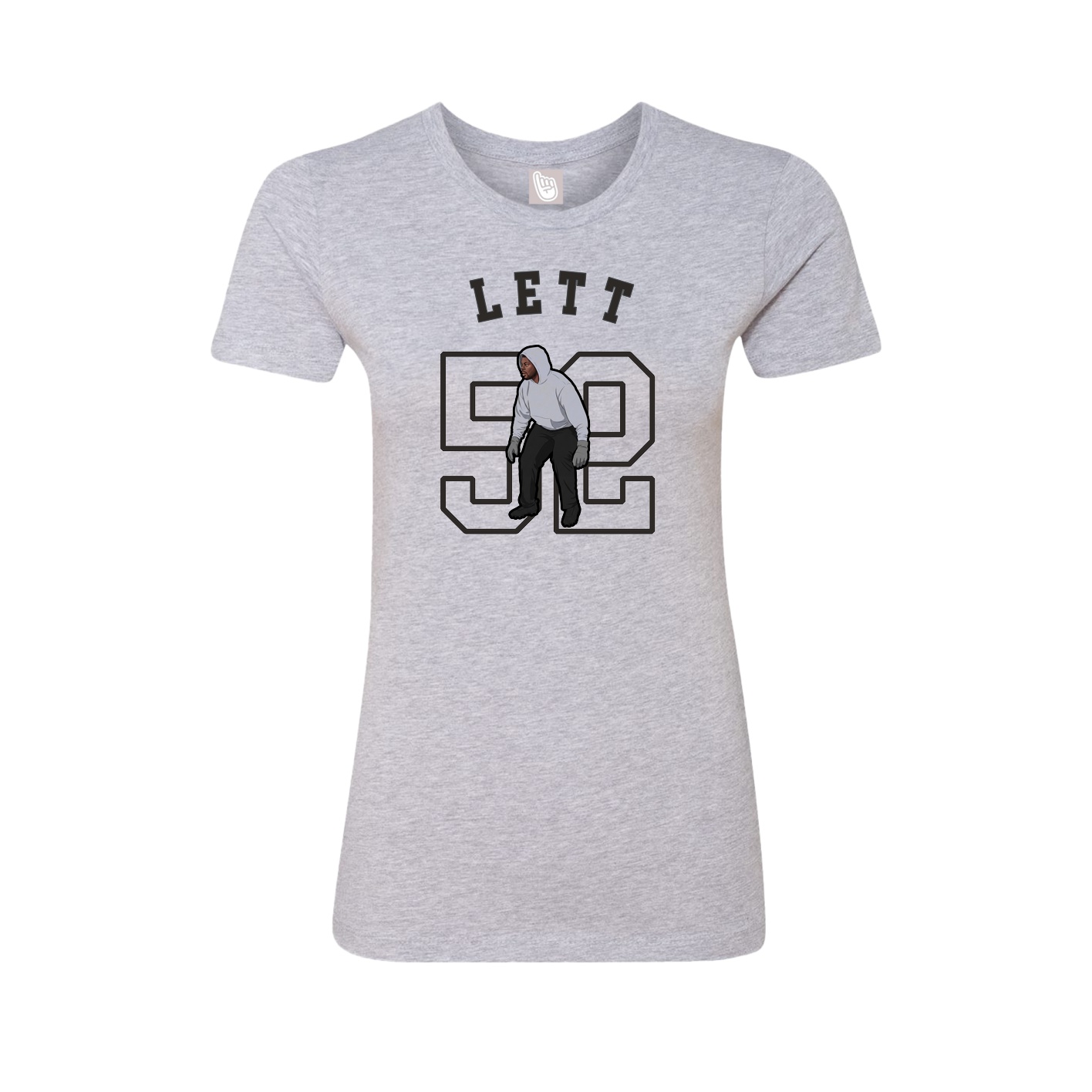 Fitted Women's Tee — Shirsey Arch in Grey