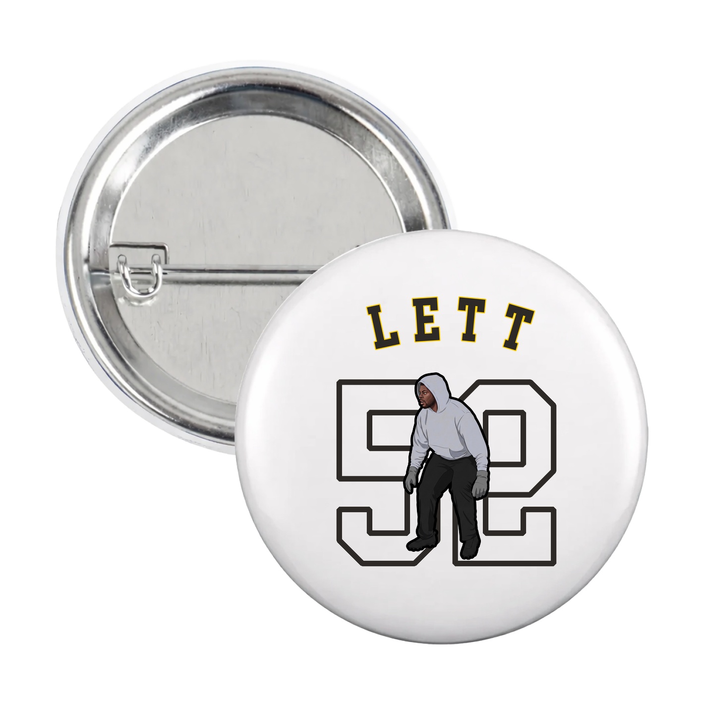 Game Day Button — Shirsey Arch in White