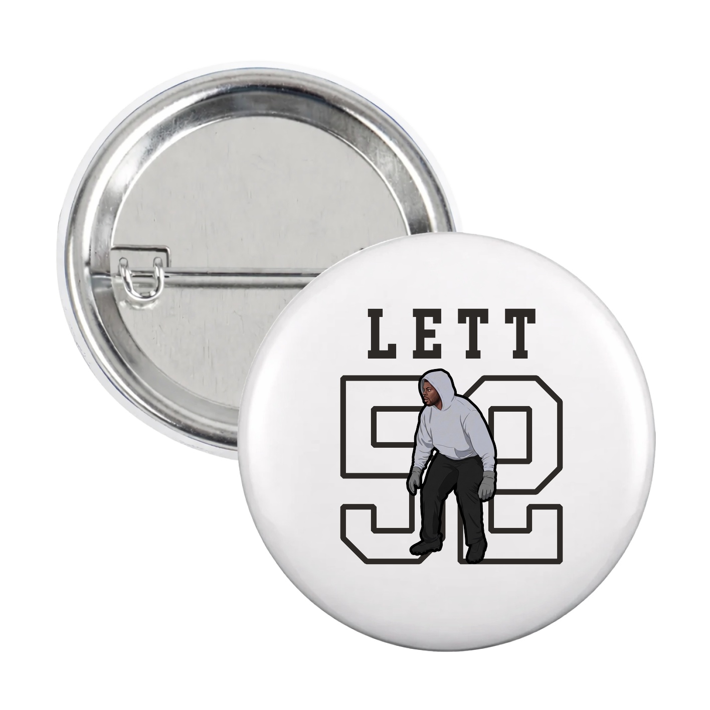 Game Day Button — Shirsey in White