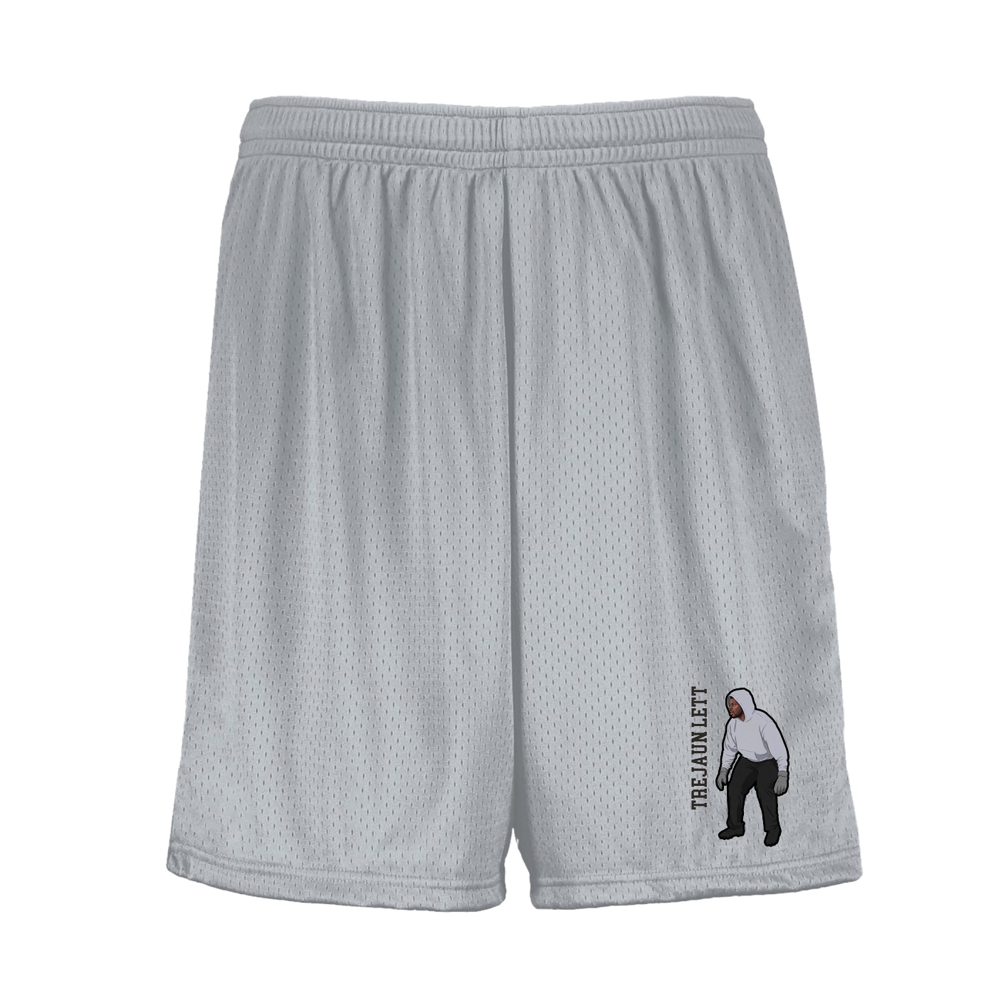 Shorts — Name Vertical in Silver