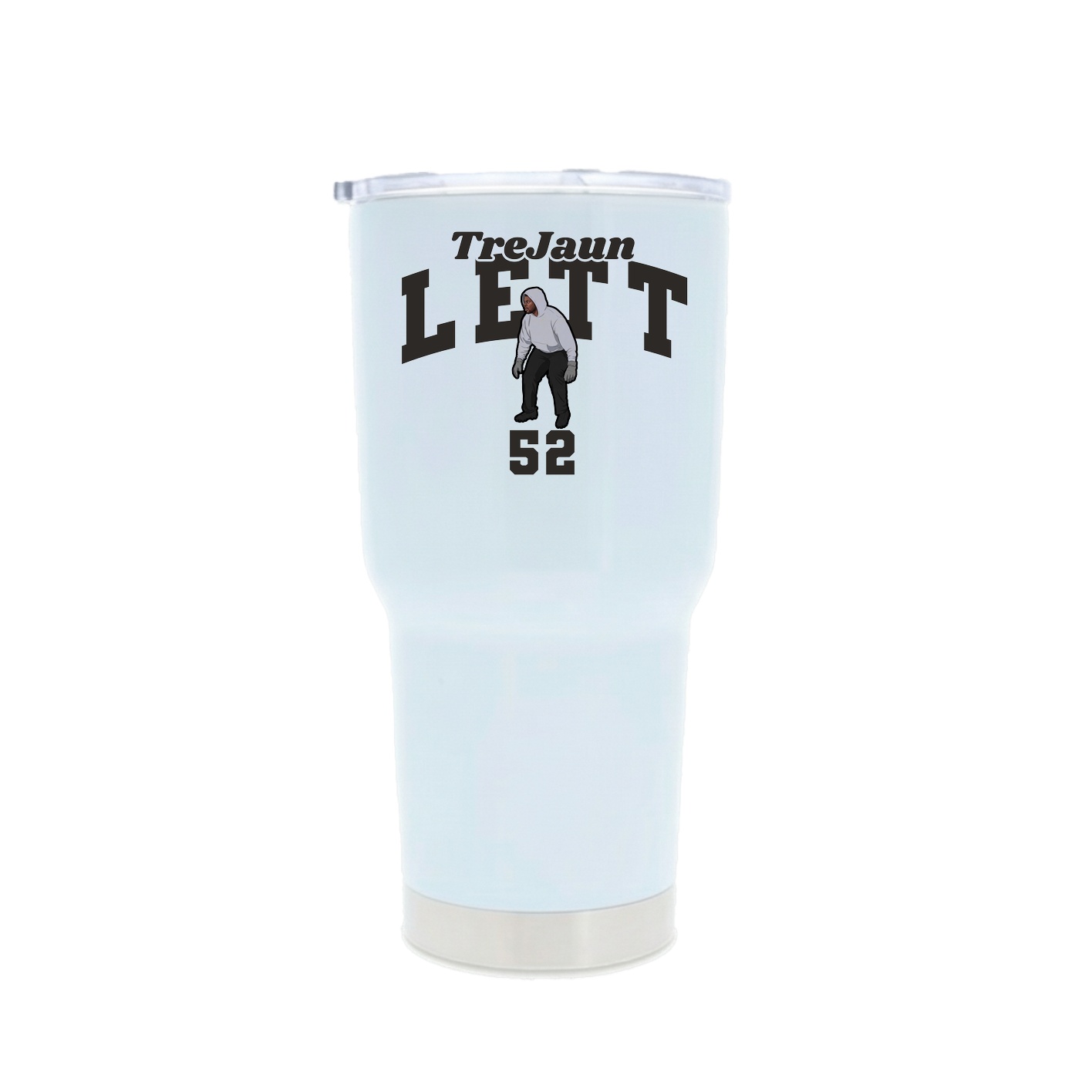 30oz Stainless Steel Tumbler — Signature Arch in White
