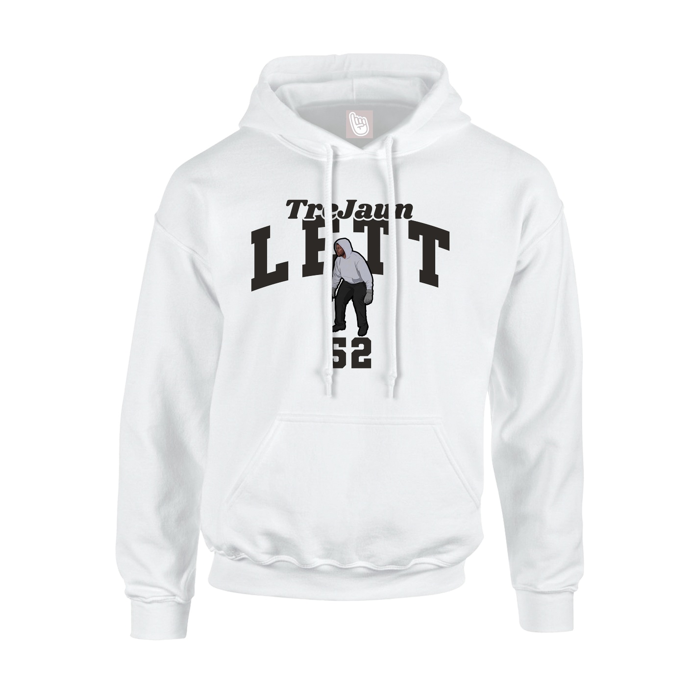 Hoodie — Signature Arch in White