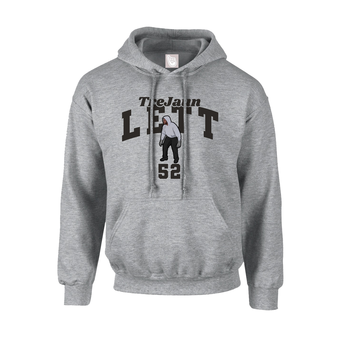 Youth Hoodie — Signature Arch in Grey