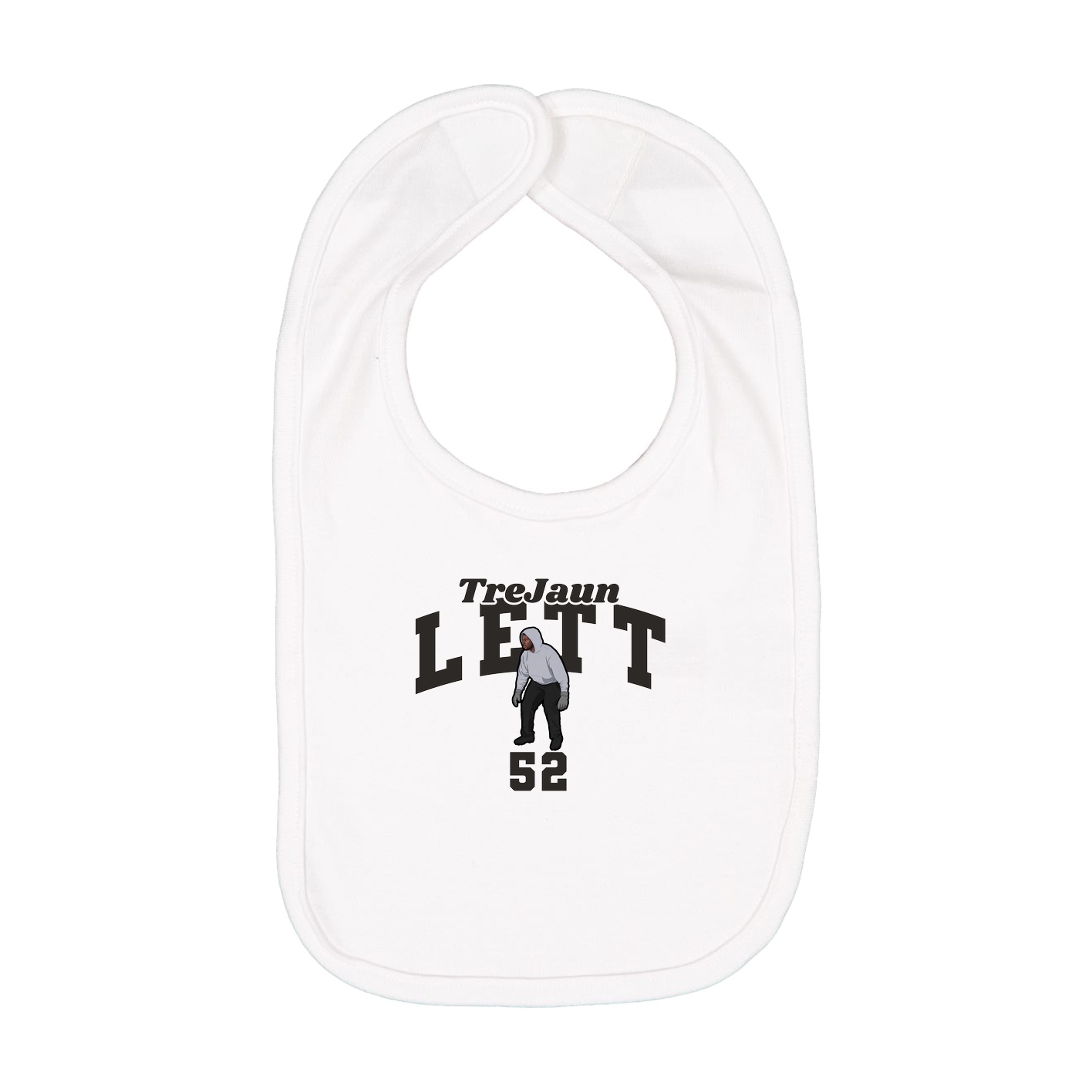 Infant Bib — Signature Arch in White