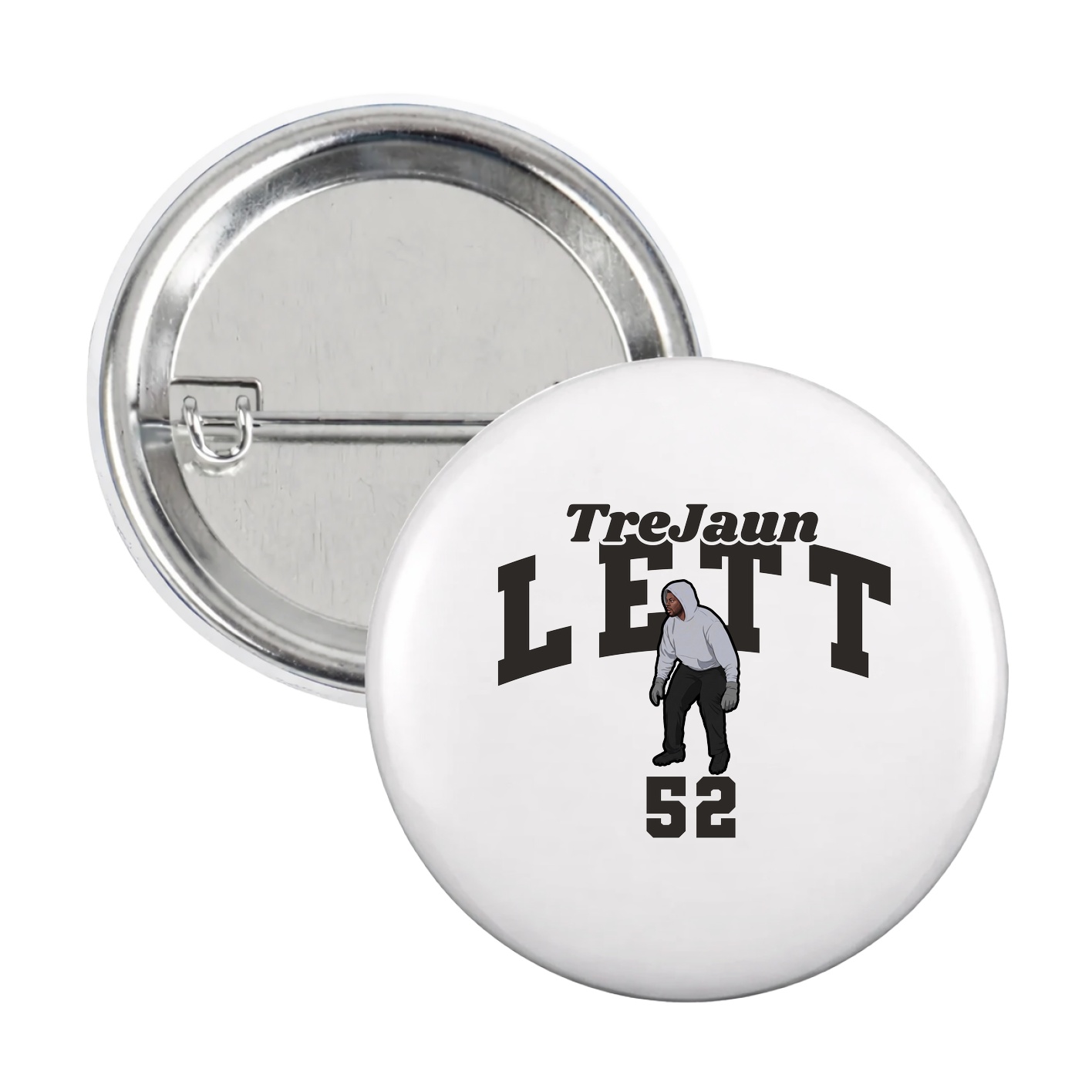 Game Day Button — Signature Arch in White
