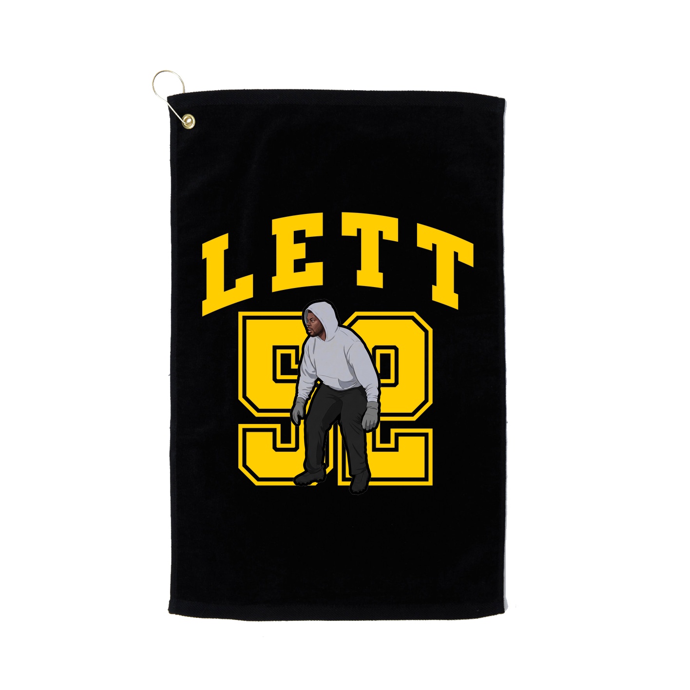 Golf Towel — Number in Black