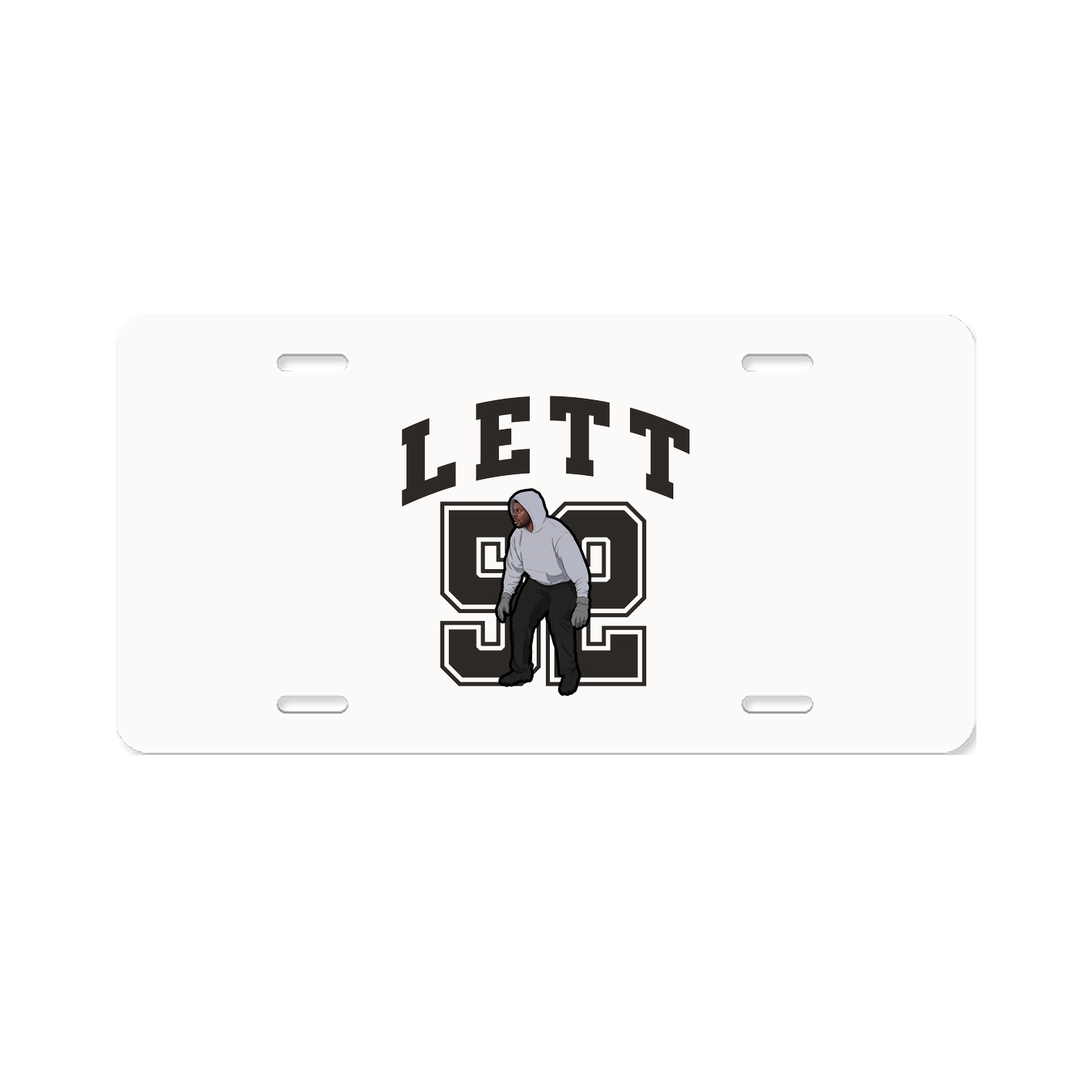 License Plate — Number in Classic