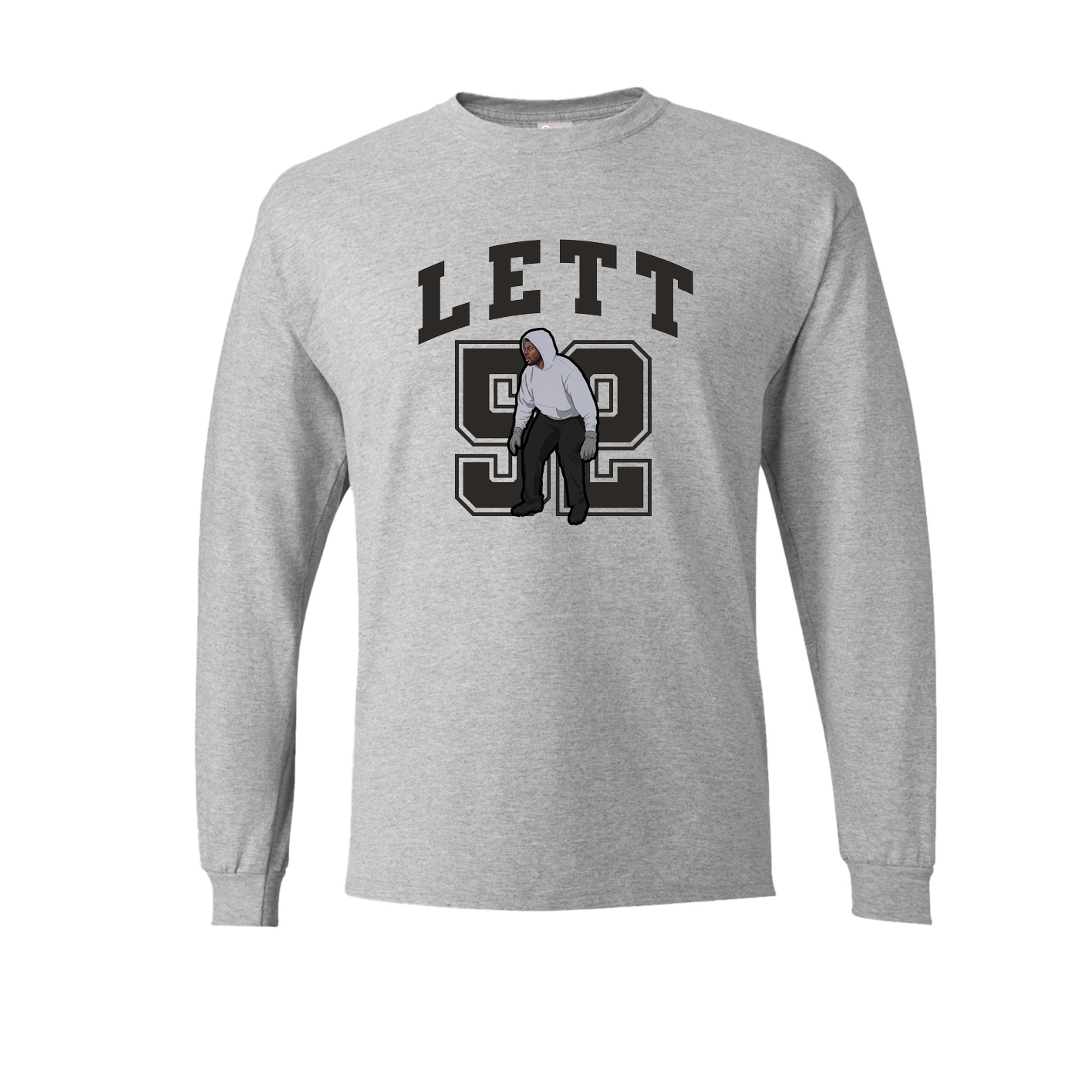 Long Sleeve Tee — Number in Grey