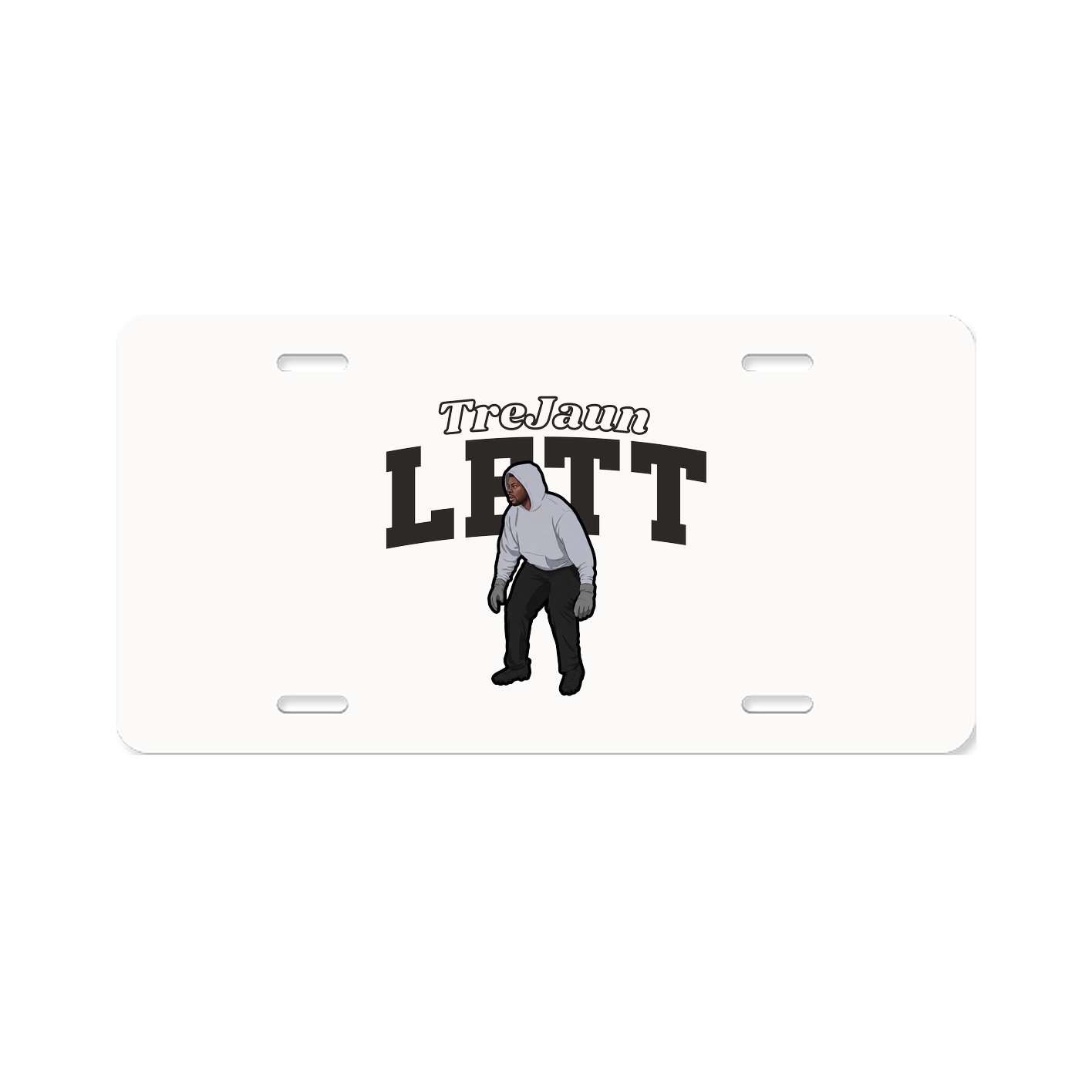 License Plate — Name Arch in Classic
