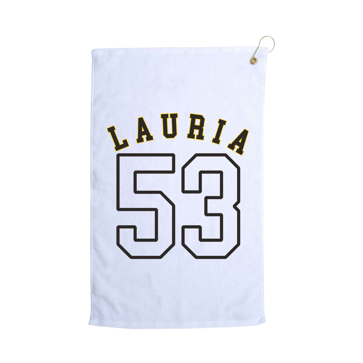 Golf Towel — Shirsey Arch in White