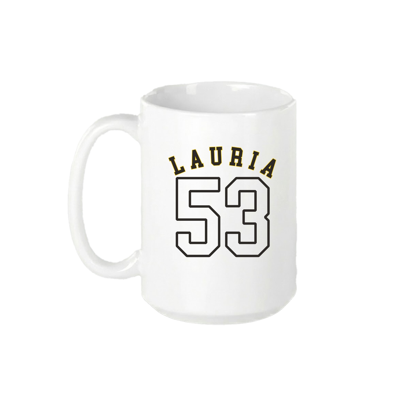15oz Coffee Mug — Shirsey Arch in White