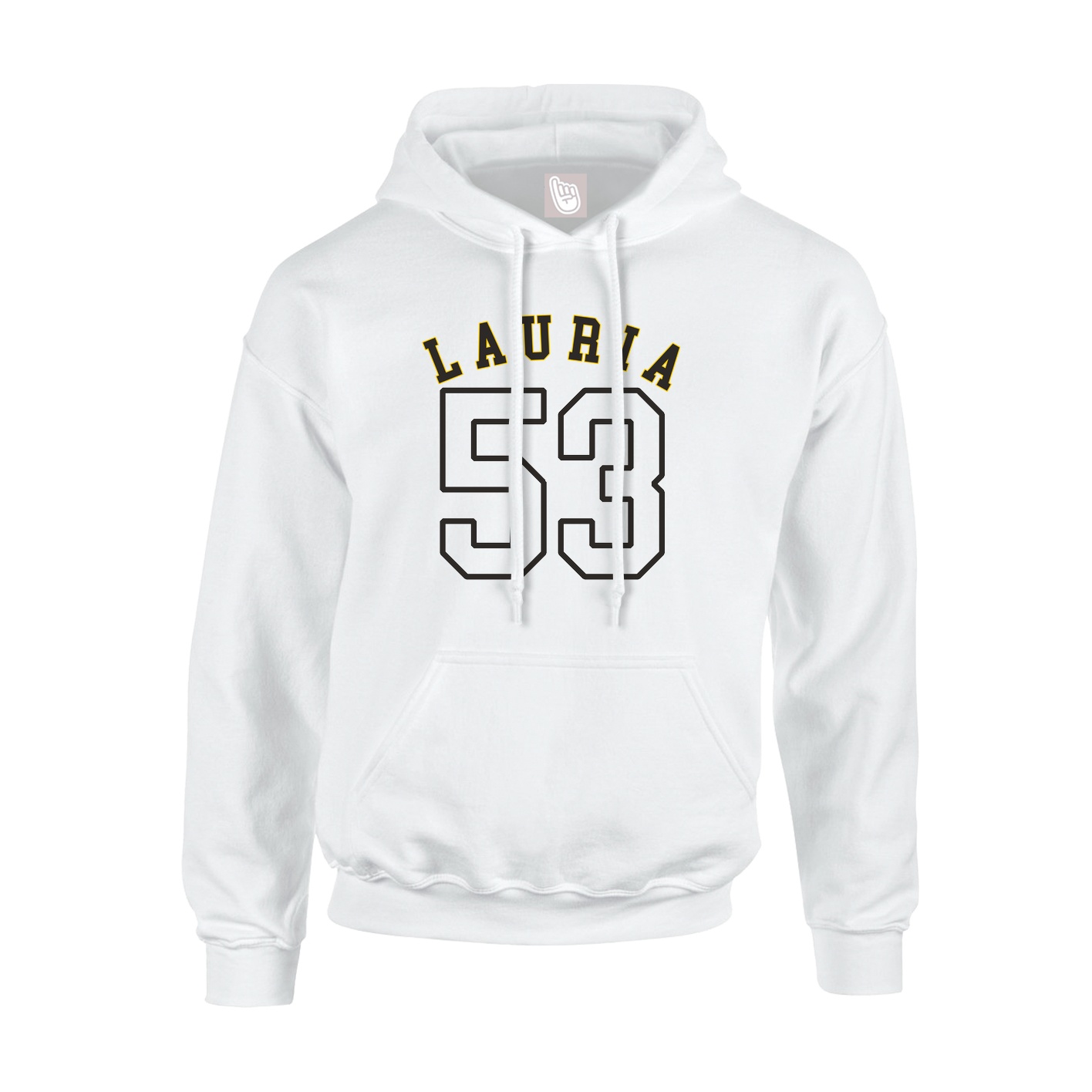 Hoodie — Shirsey Arch in White