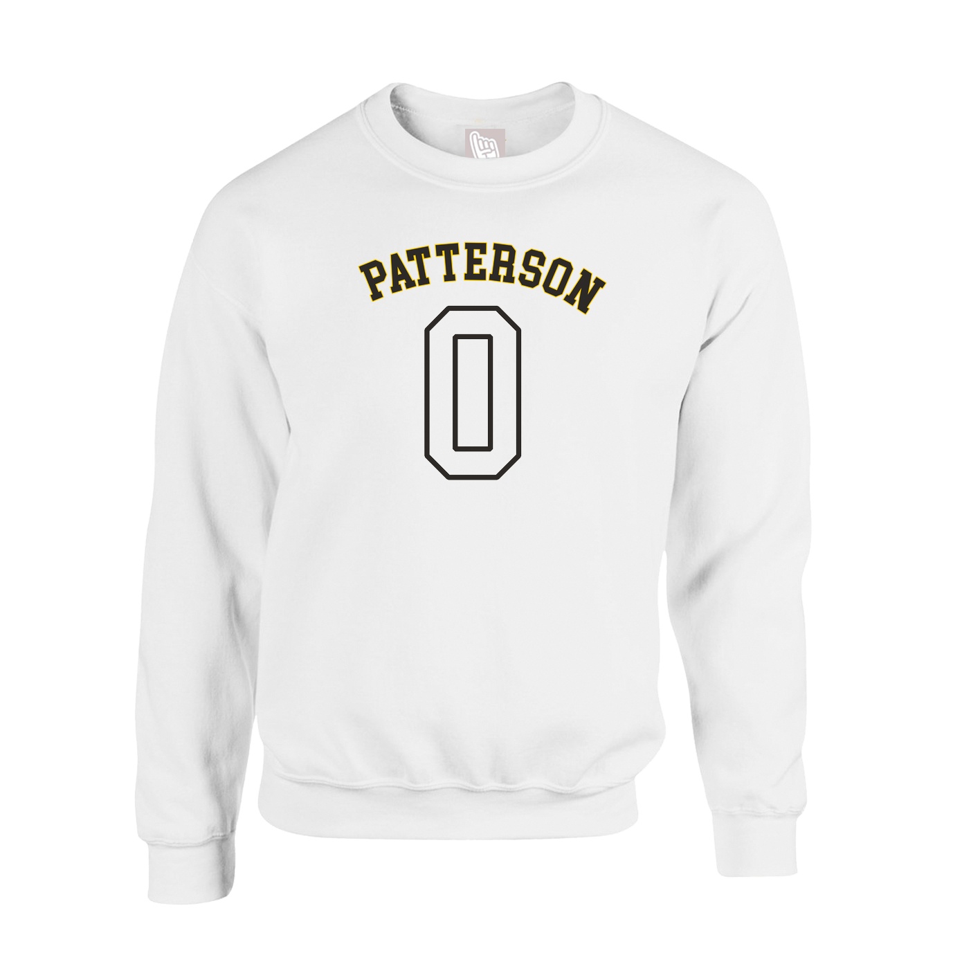Fleece Crew — Shirsey Arch in White