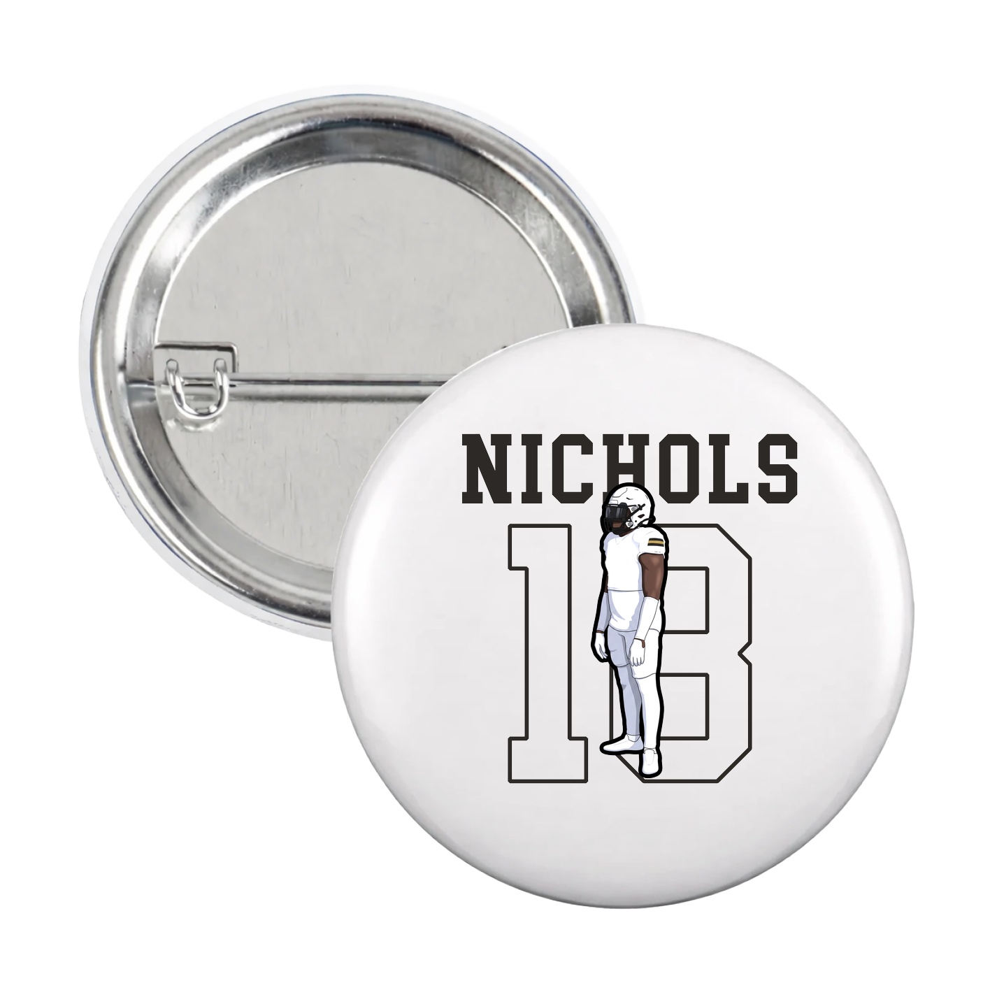 Game Day Button — Shirsey in White