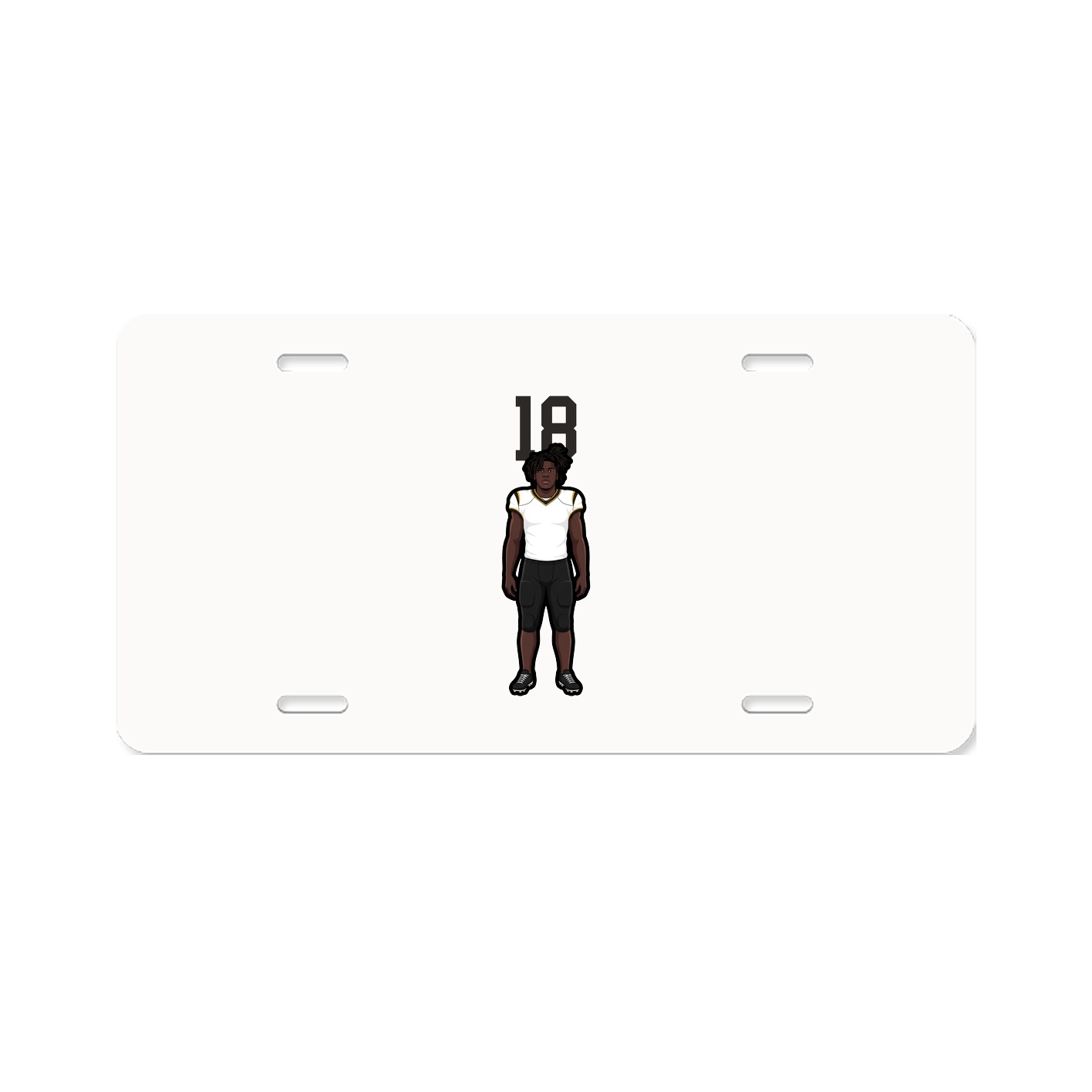 License Plate — Number Top in Classic