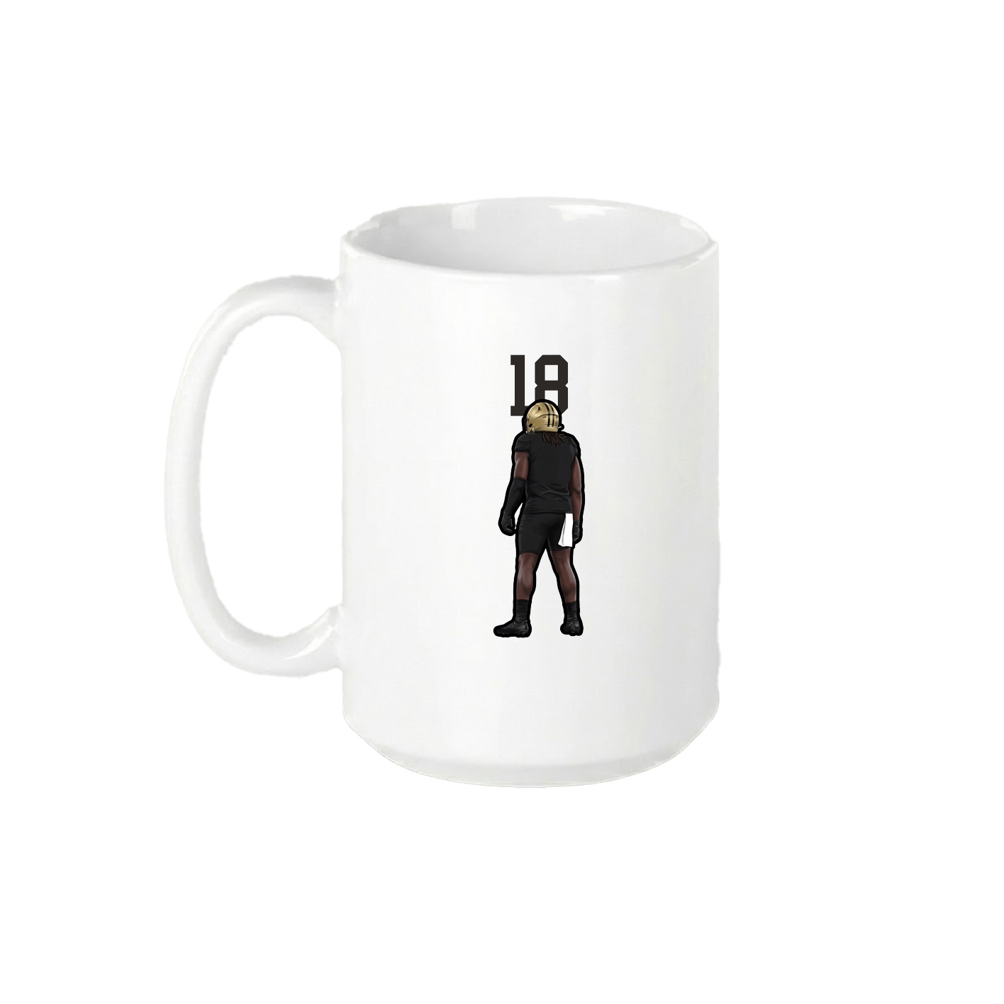 15oz Coffee Mug — Number Top in White