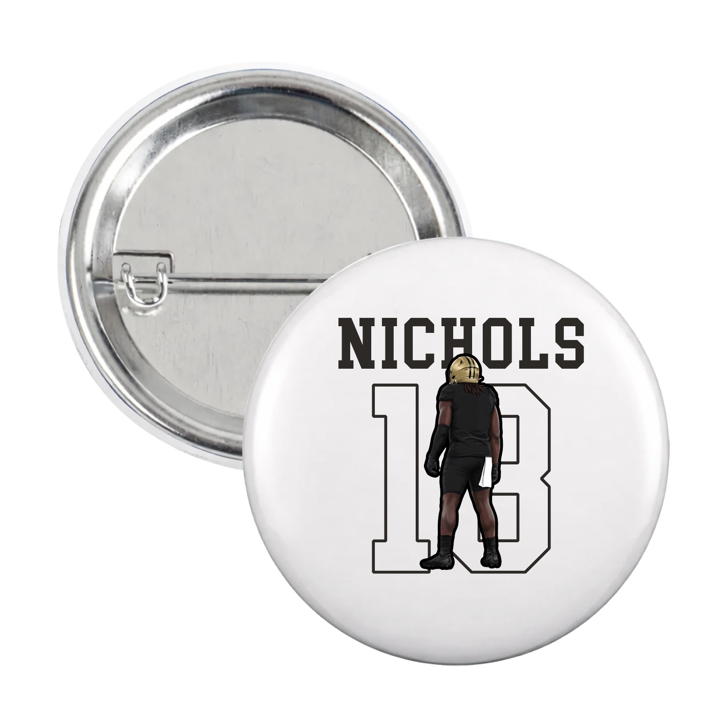 Game Day Button — Shirsey in White