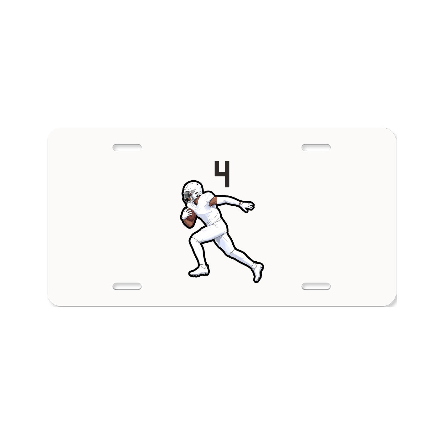License Plate — Number Top in Classic