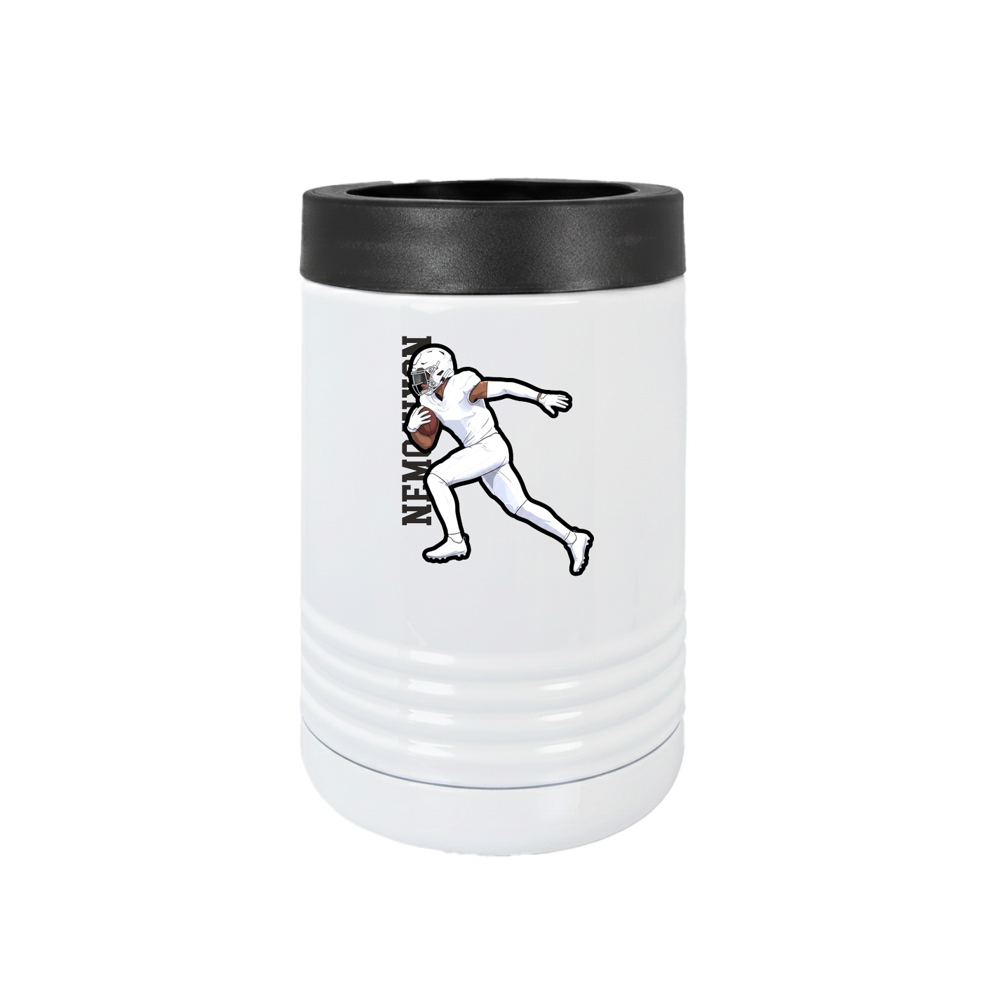 Beverage Holder — Name Vertical in White