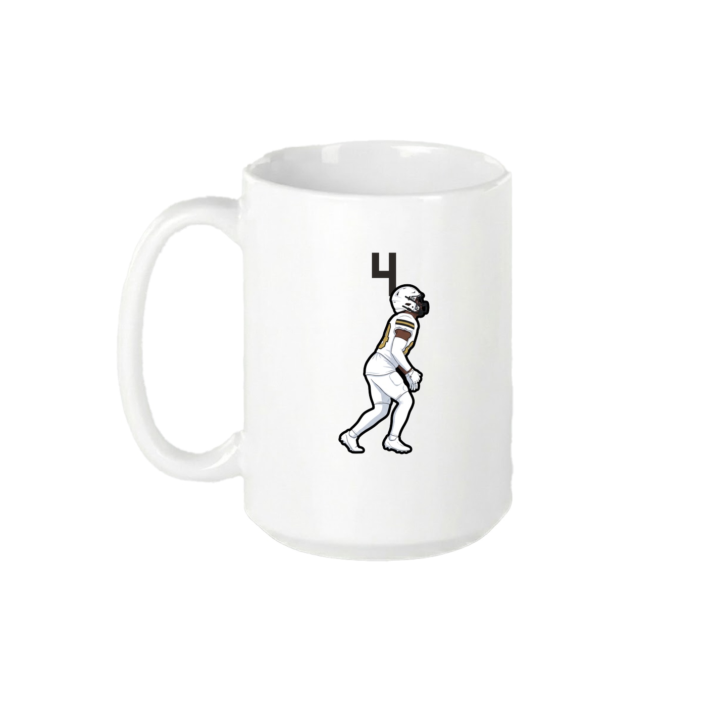 15oz Coffee Mug — Number Top in White