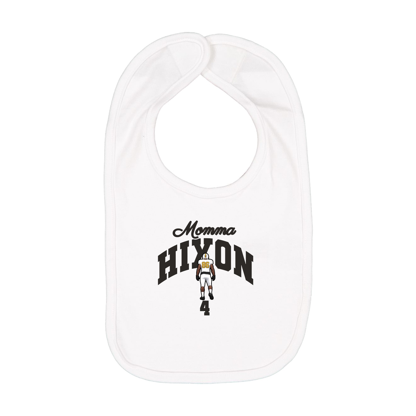 Infant Bib — Mothers Day Arch in White
