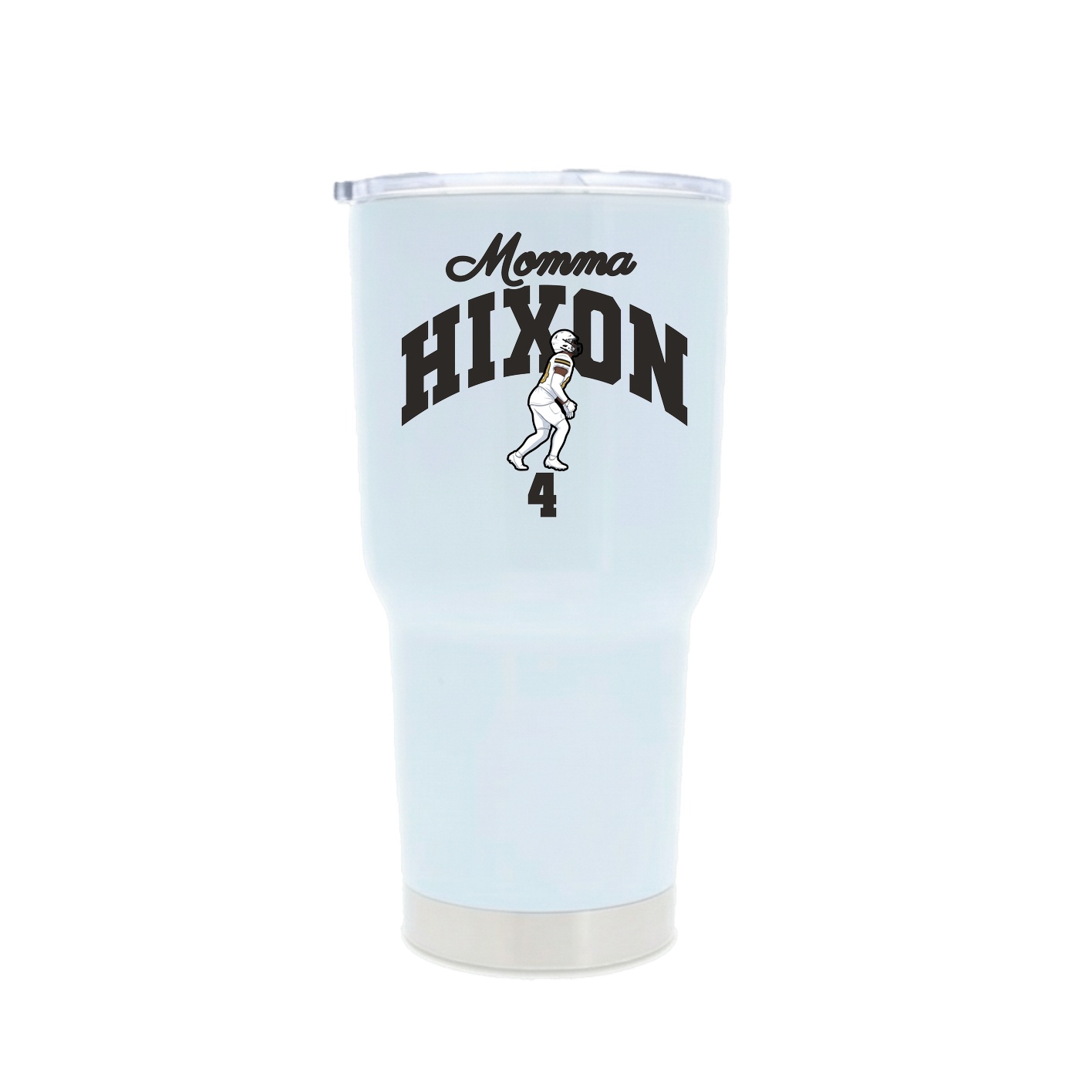 30oz Stainless Steel Tumbler — Mothers Day Arch in White