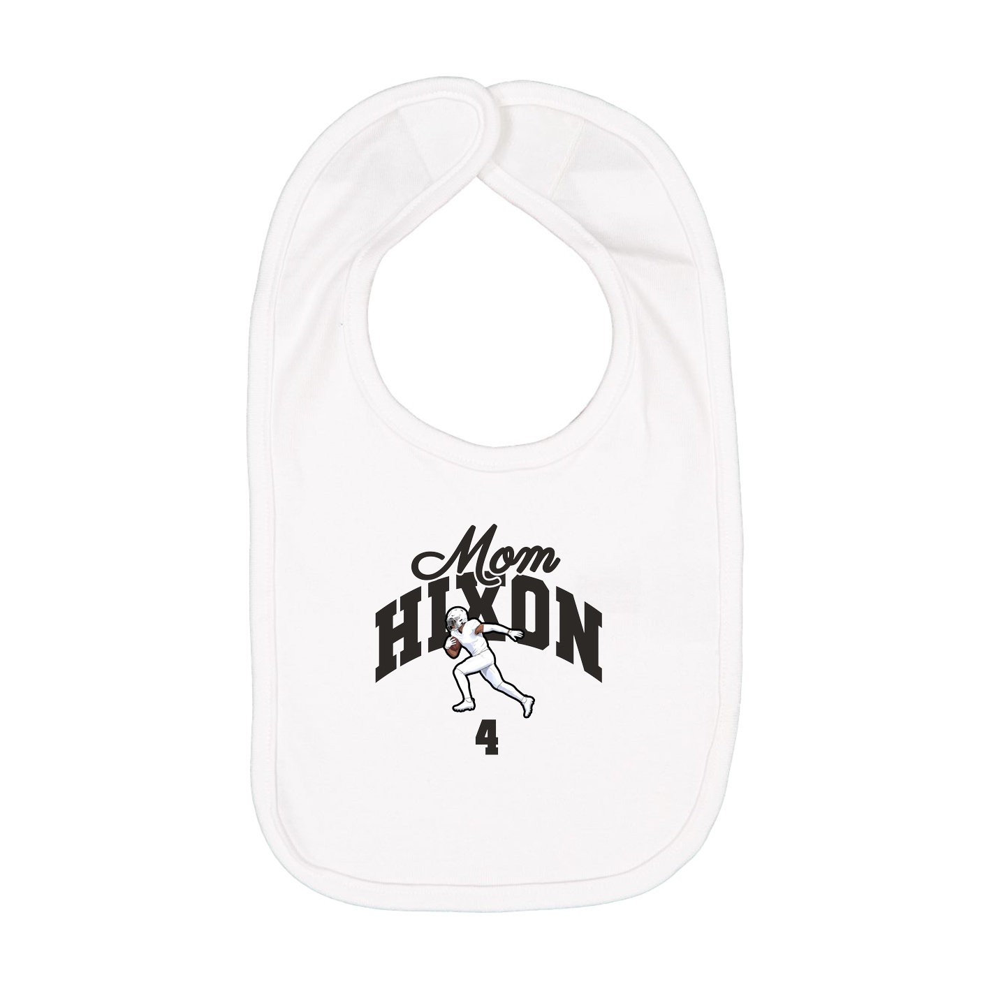 Infant Bib — Mothers Day Arch in White