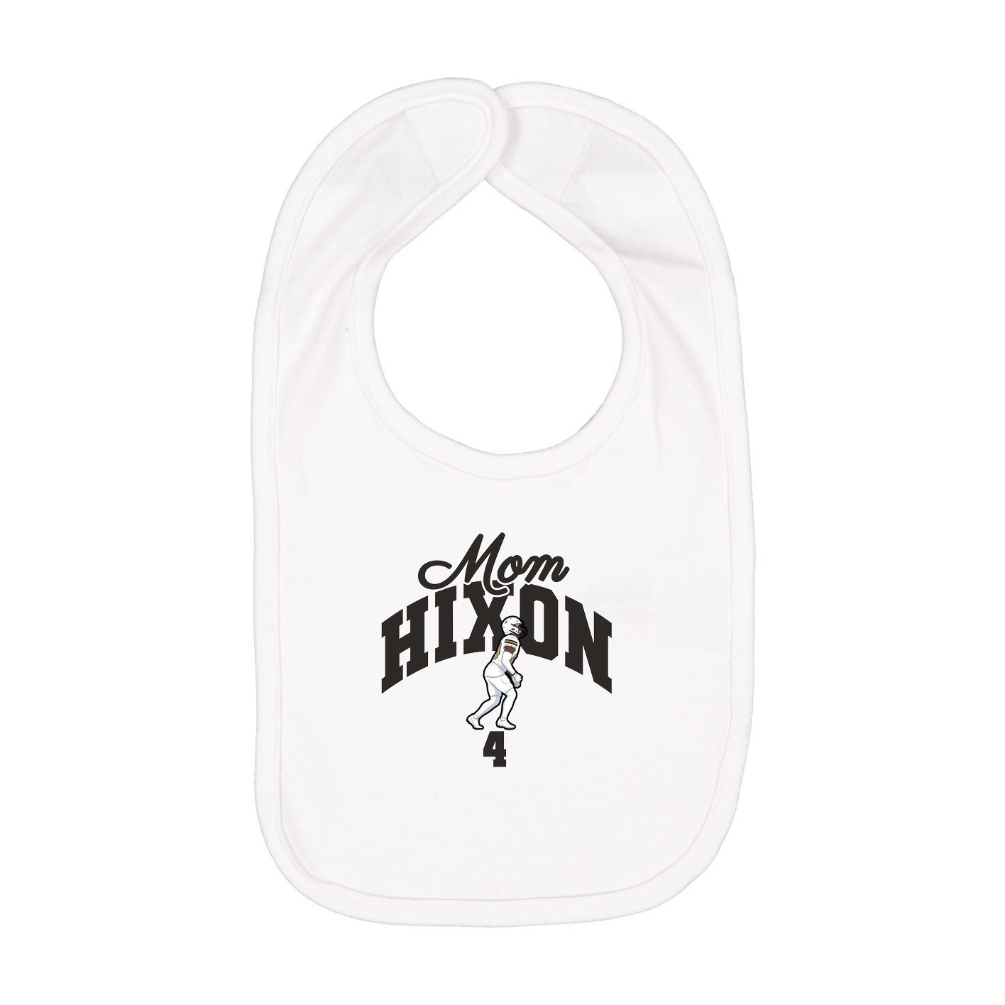 Infant Bib — Mothers Day Arch in White