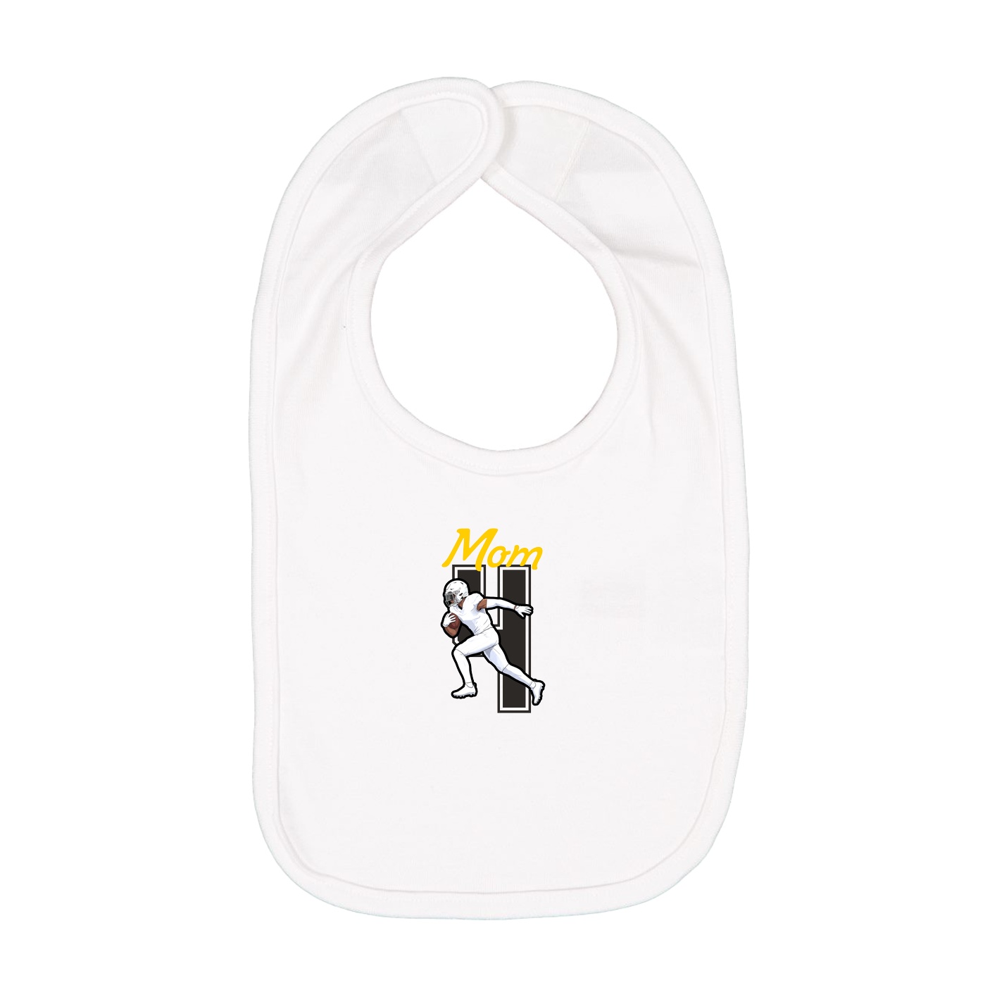 Infant Bib — Mothers Day Shirsey in White