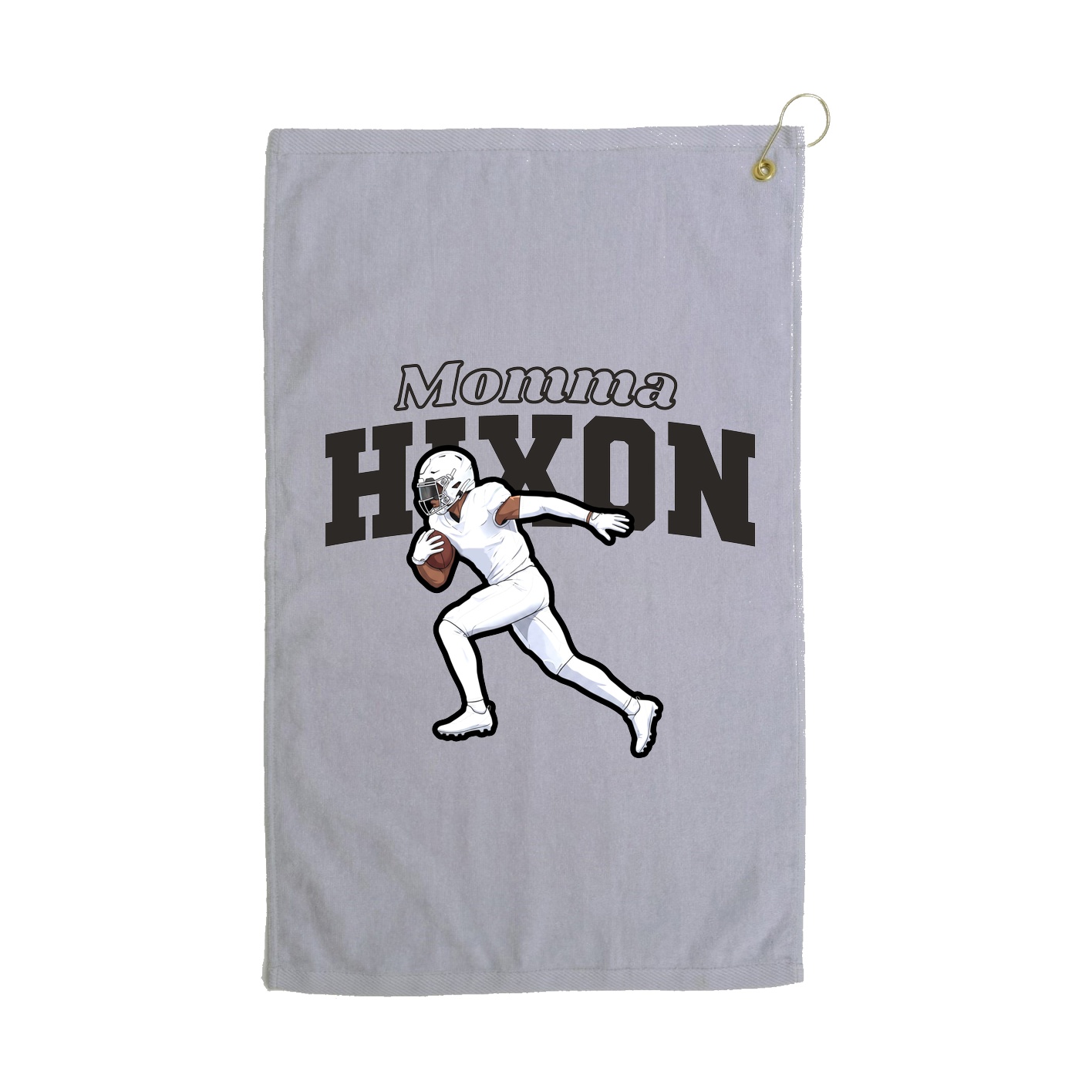 Golf Towel — Mothers Day Block in Grey
