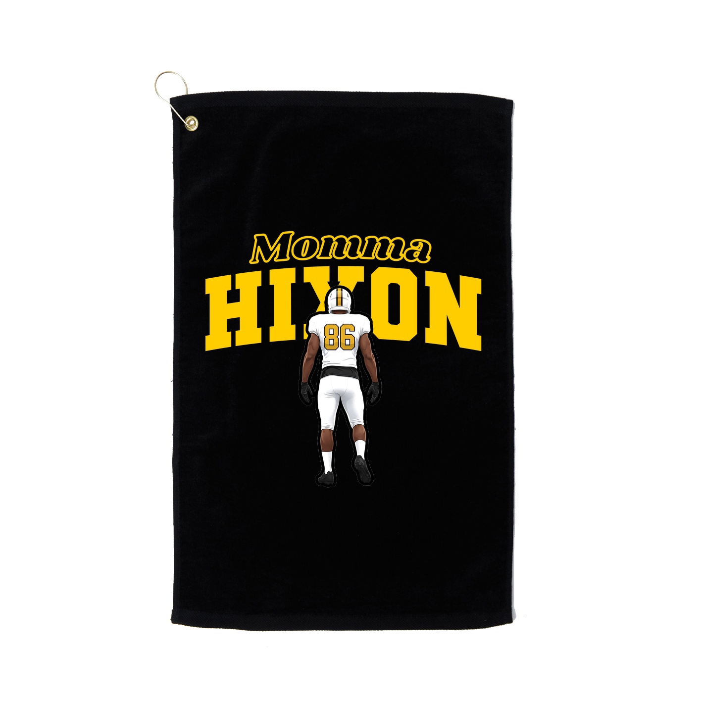 Golf Towel — Mothers Day Block in Black