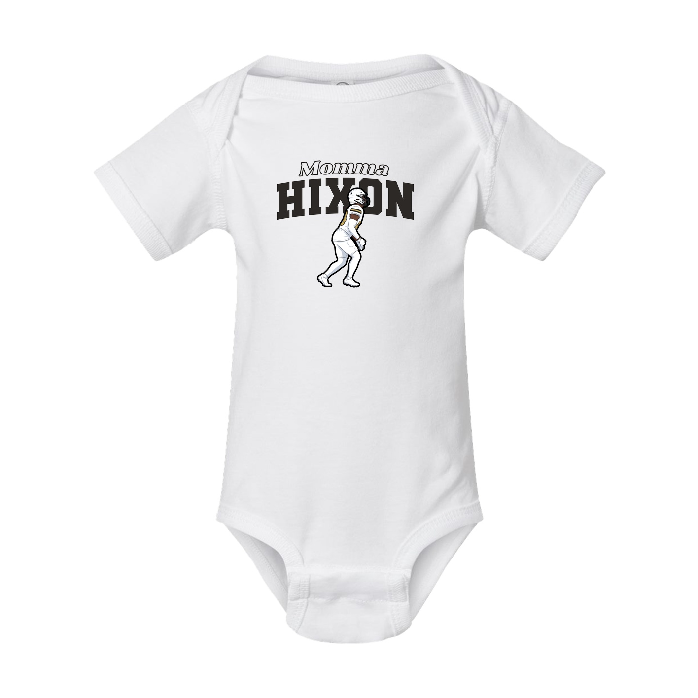 Baby Onesie — Mothers Day Block in White